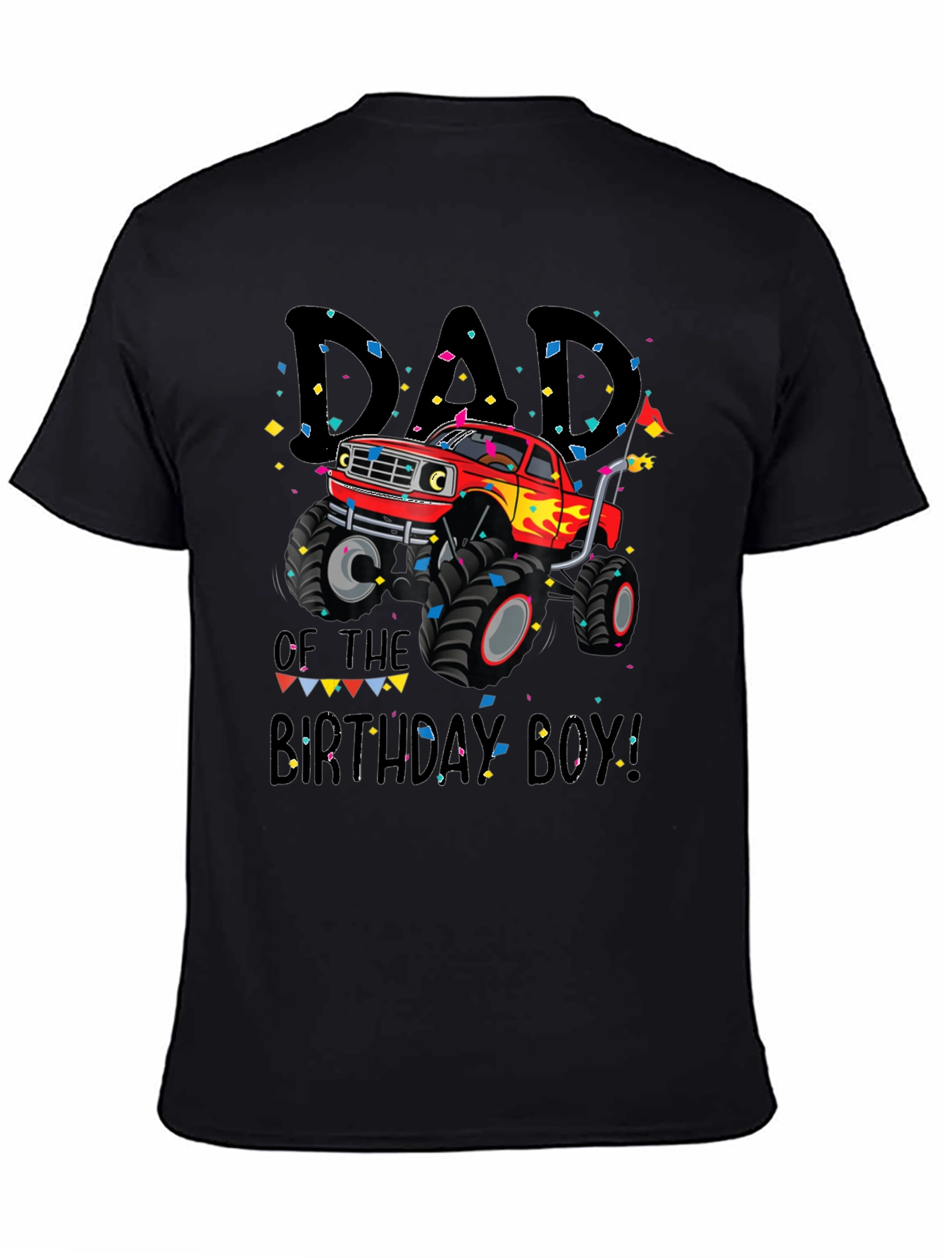 Dad of the Birthday Boy Monster Truck Tee