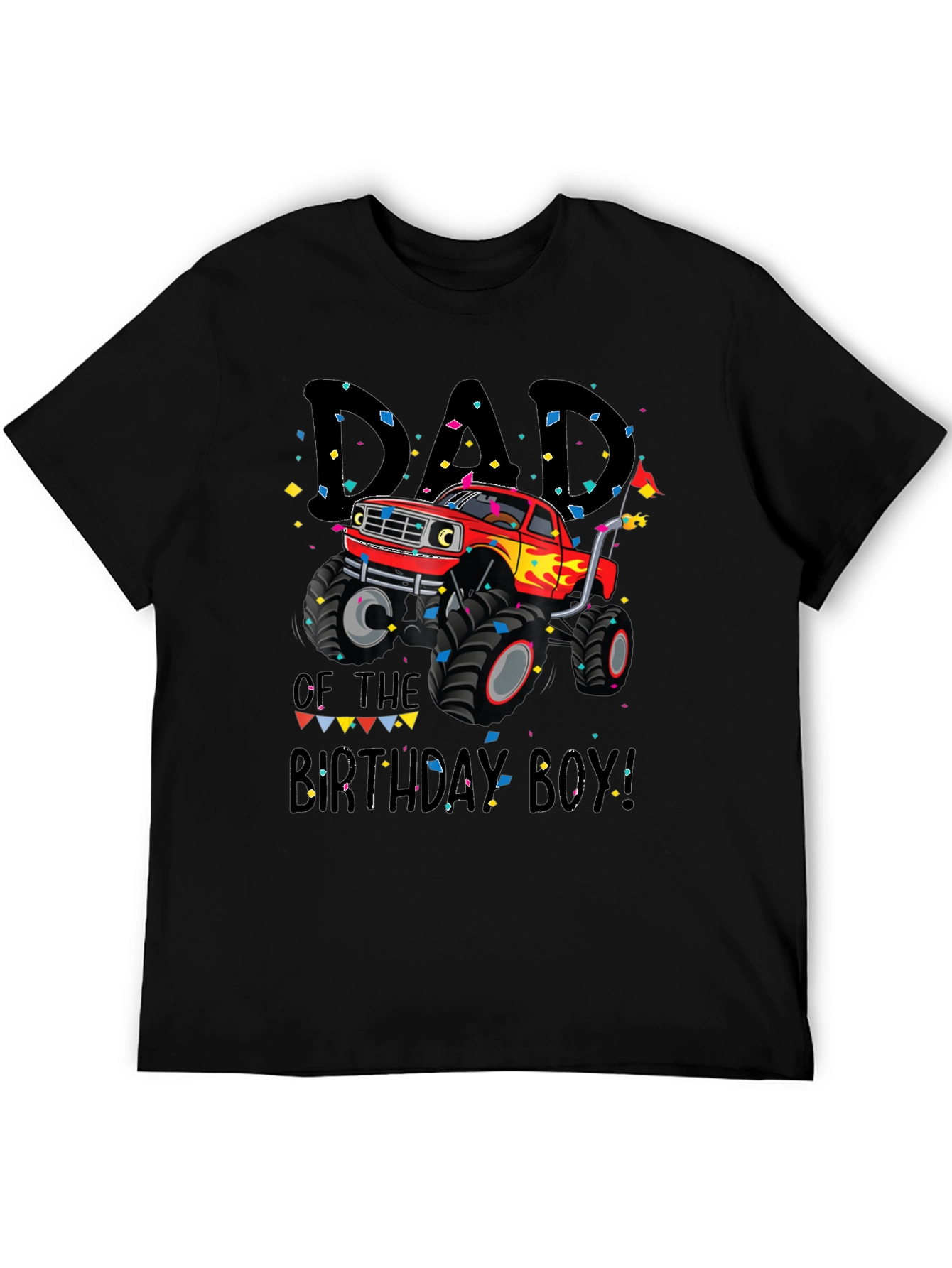 Dad of the Birthday Boy Monster Truck Tee