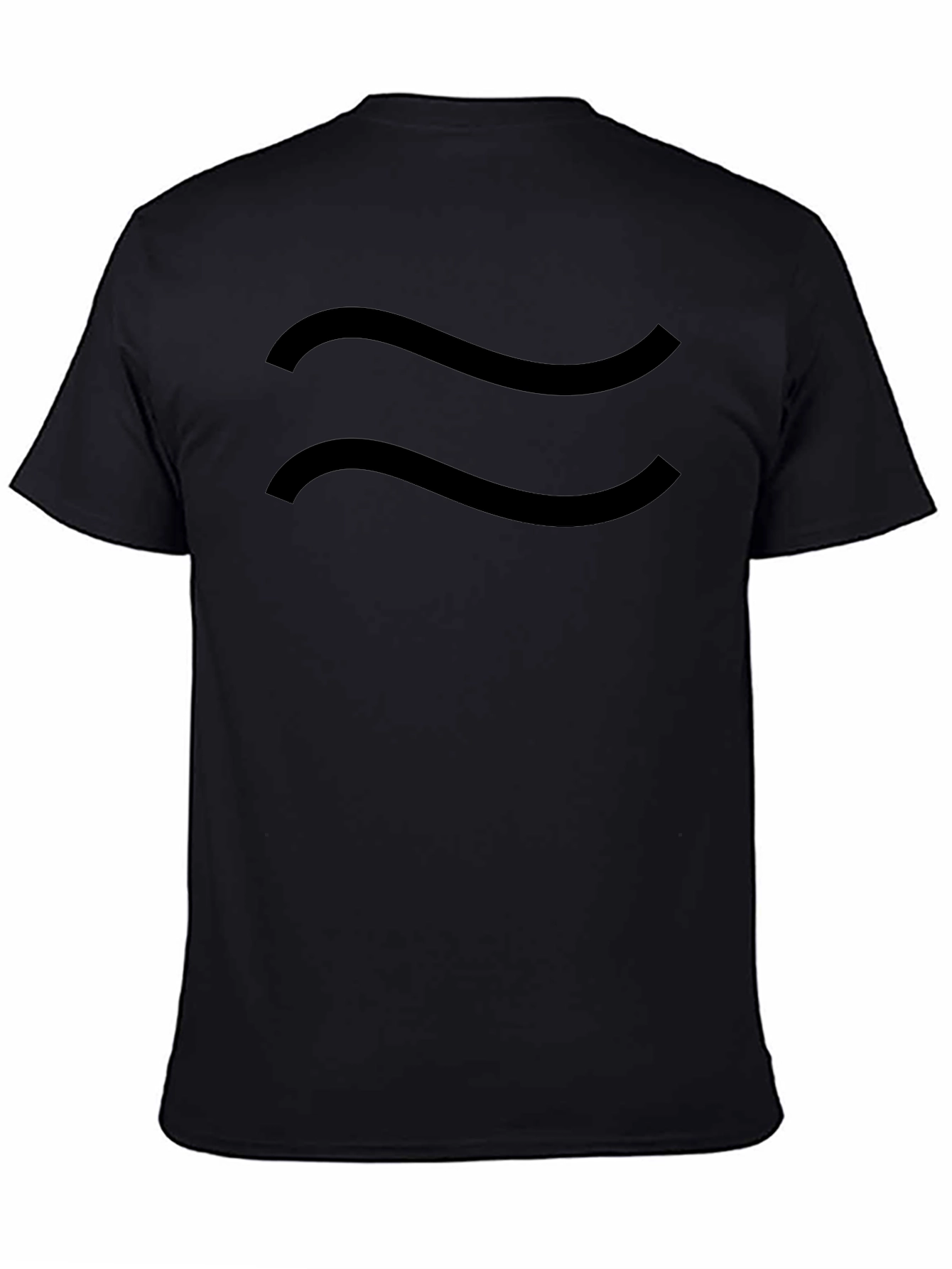 Wavy Line Graphic Tee - Cool Casual Style