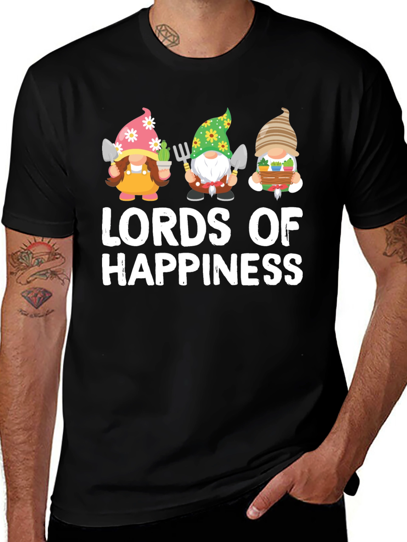 Lords of Happiness Garden Gnome T-Shirt