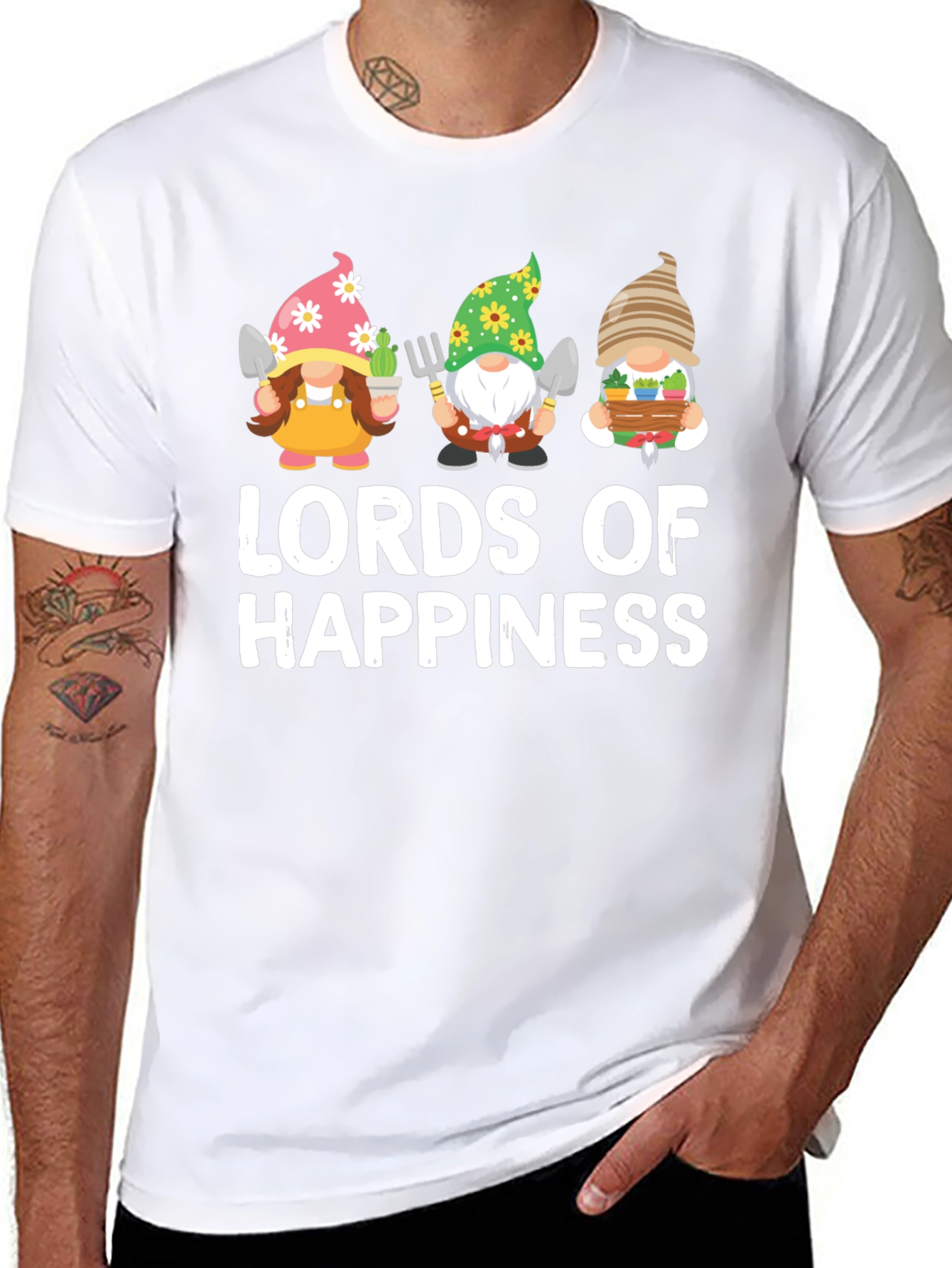 Lords of Happiness Garden Gnome T-Shirt