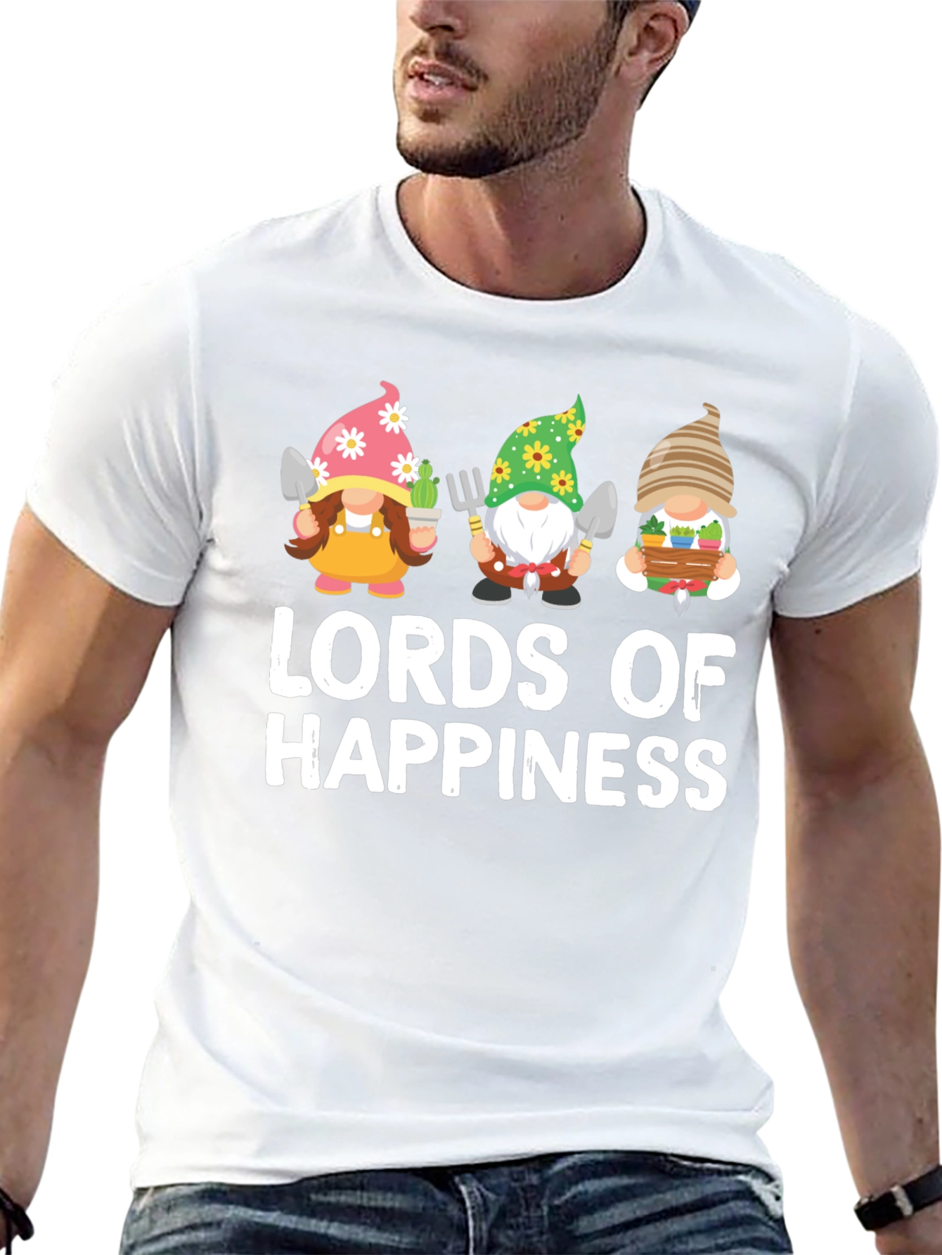 Lords of Happiness Garden Gnome T-Shirt