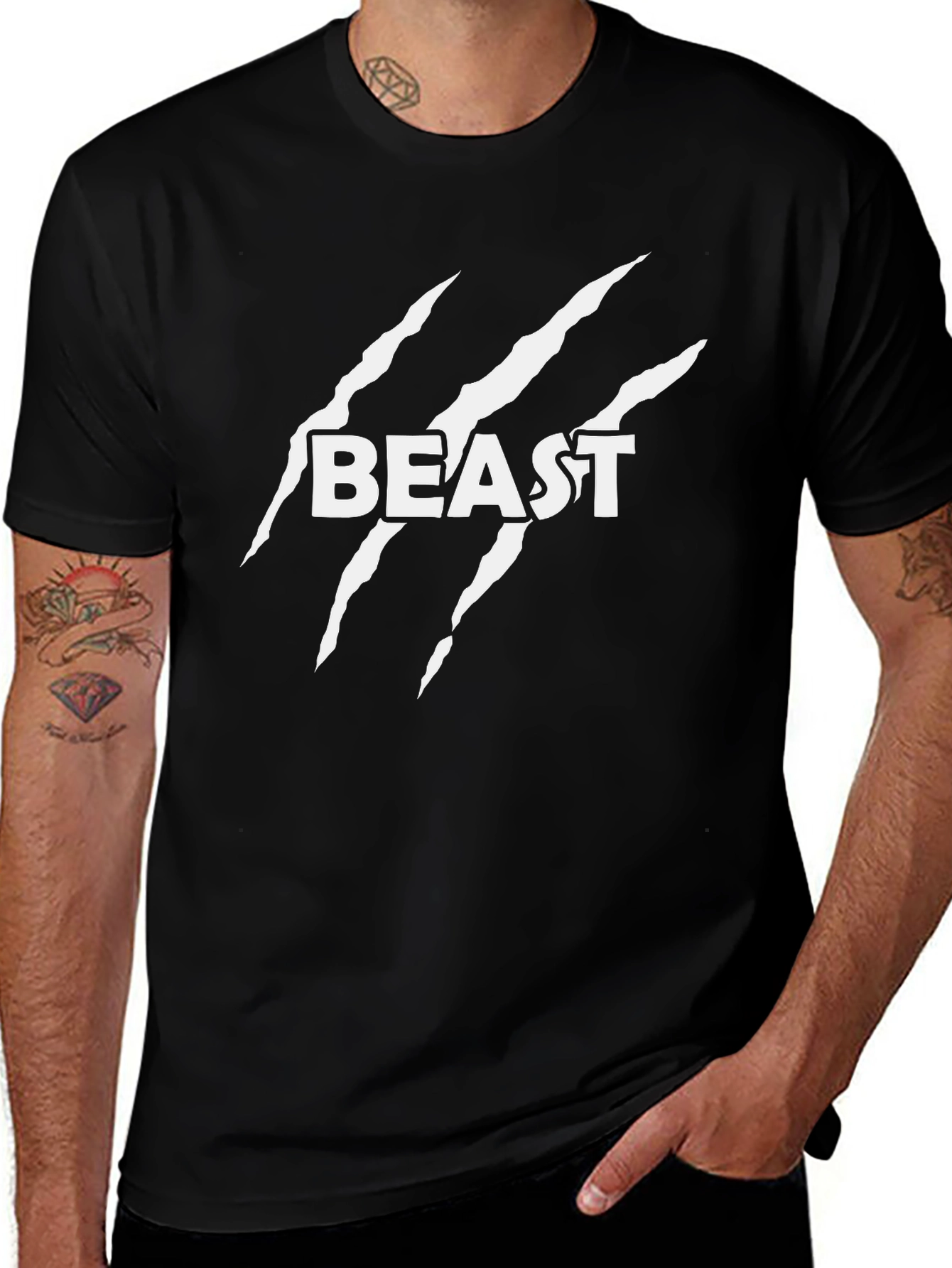 Beast Claw T-Shirt - Black Graphic Tee