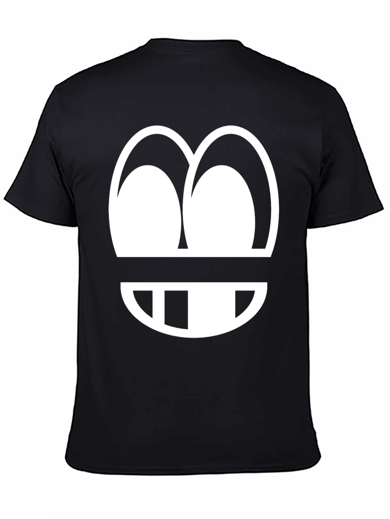 Funny Graphic Tee - Cartoon Face Design