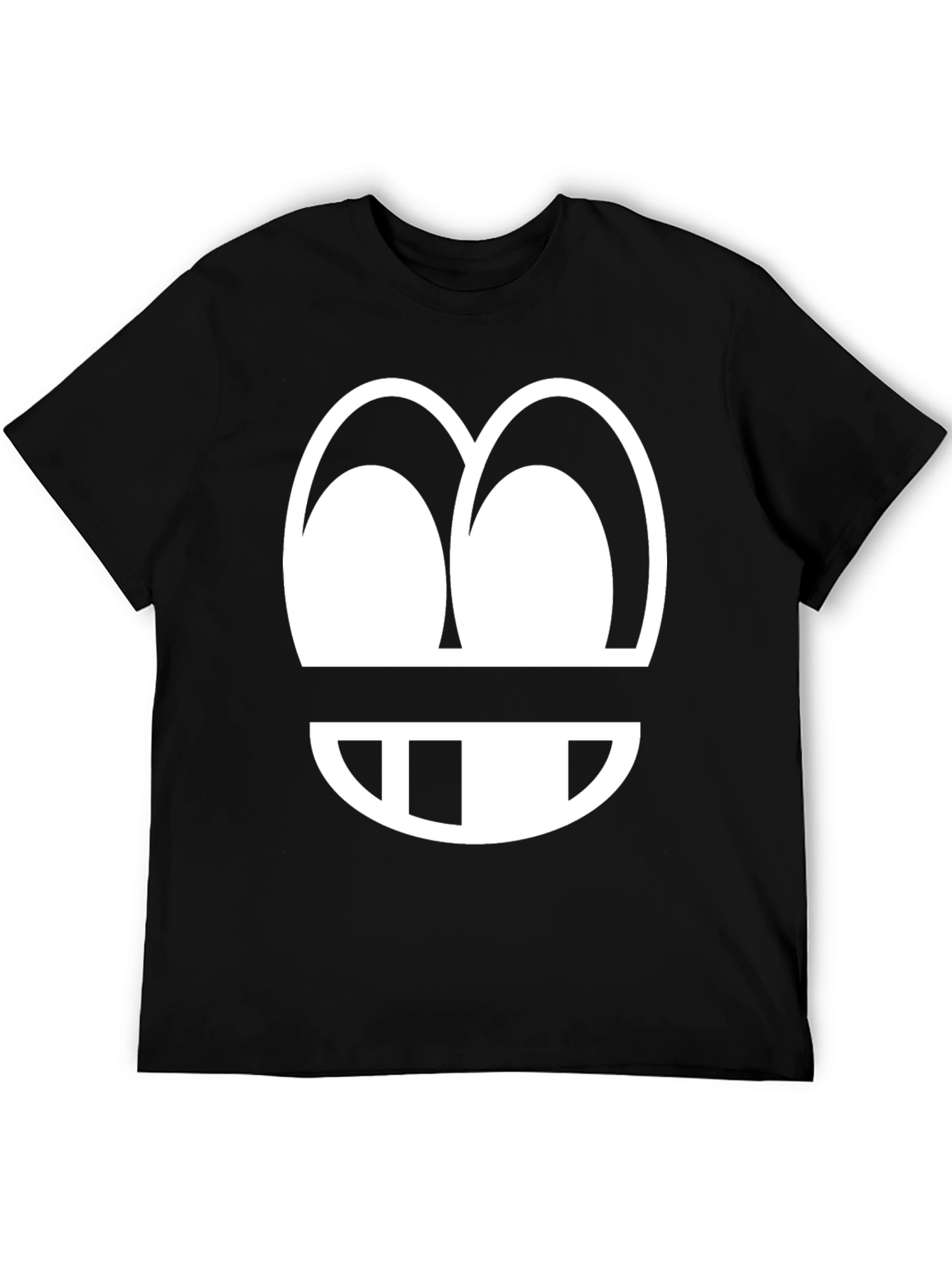 Funny Graphic Tee - Cartoon Face Design