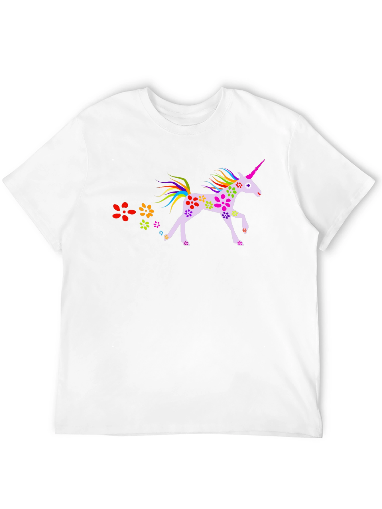 Unicorn Flower Power T-Shirt Unique Design