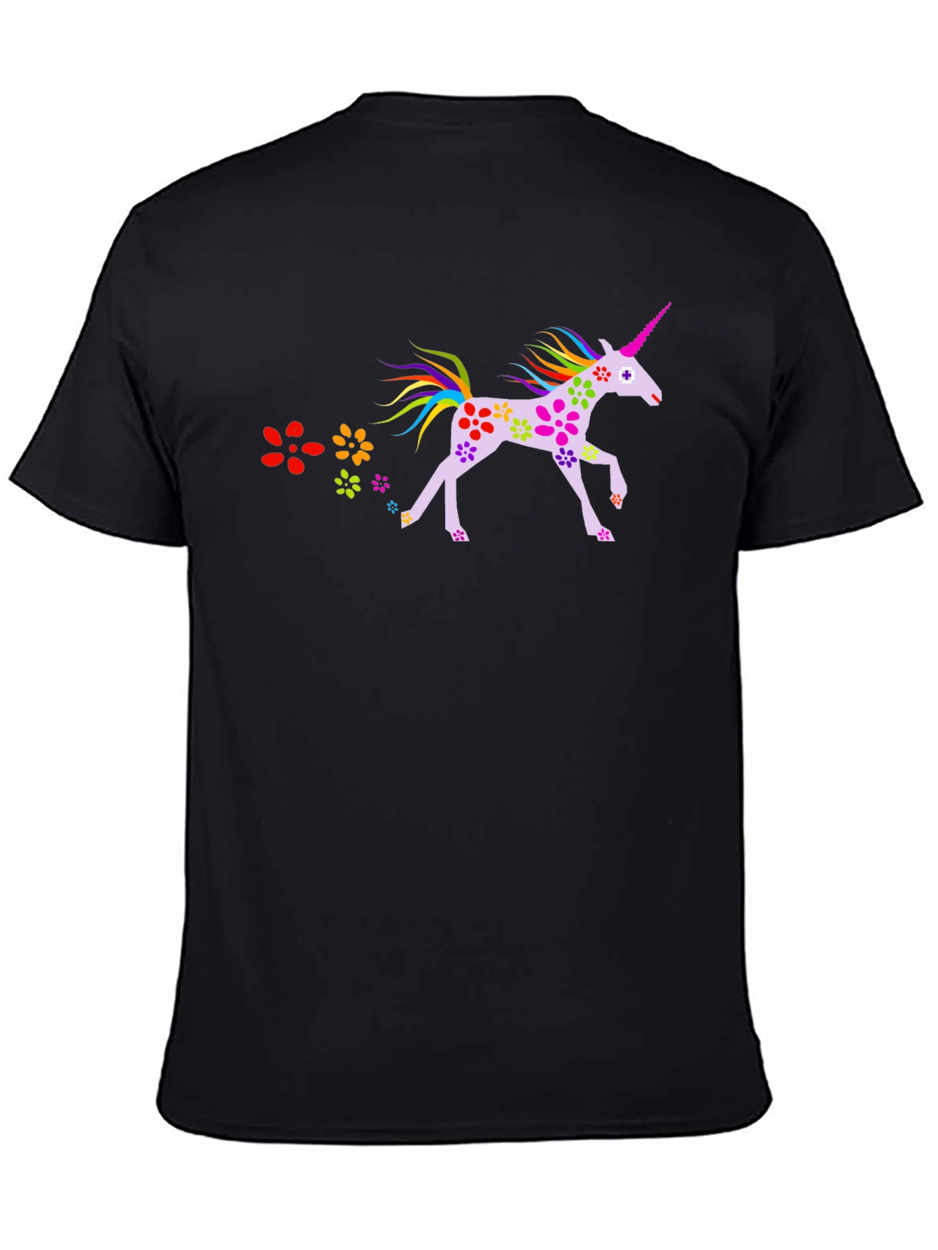 Unicorn Flower Power T-Shirt Unique Design