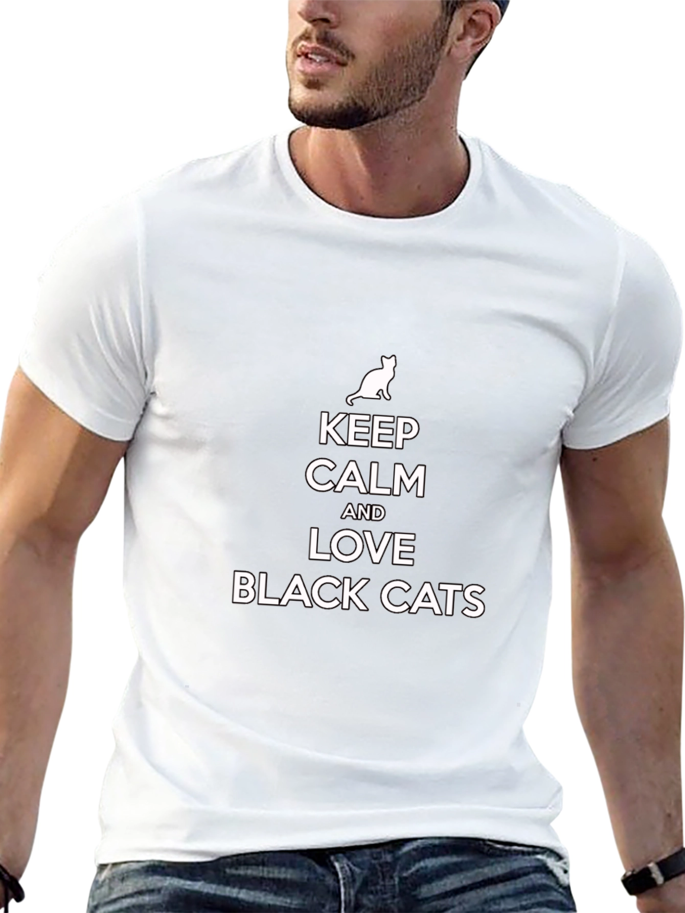 Keep Calm and Love Black Cats T-Shirt