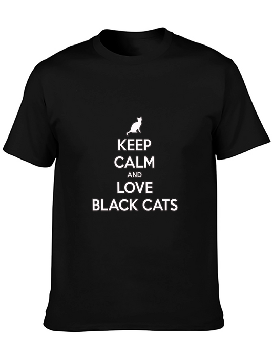 Keep Calm and Love Black Cats T-Shirt