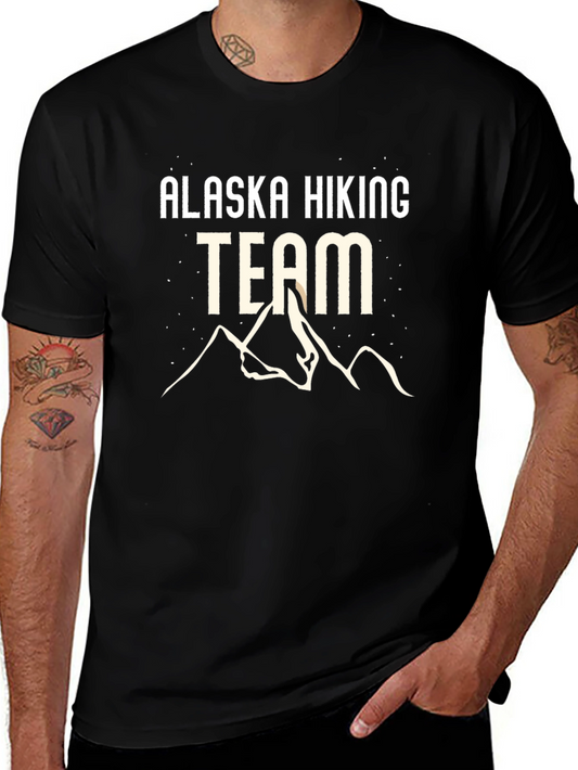 Alaska Hiking Team Graphic Tee - Black