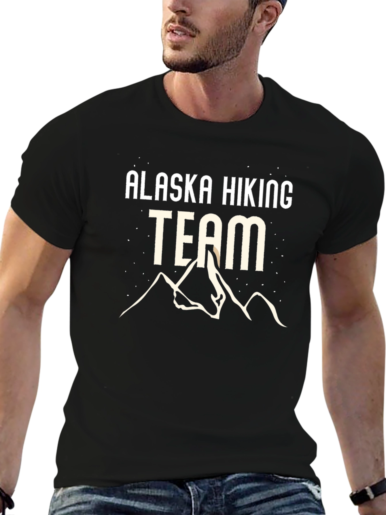 Alaska Hiking Team Graphic Tee - Black