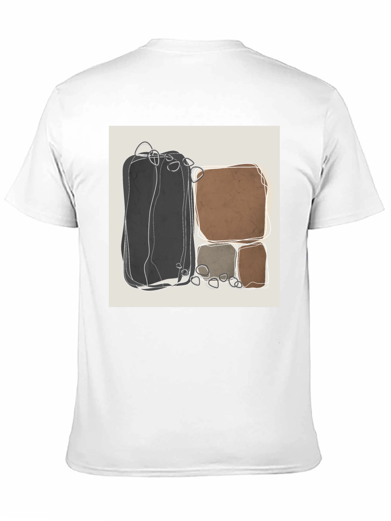 Abstract Stone T-Shirt - Modern Art Tee
