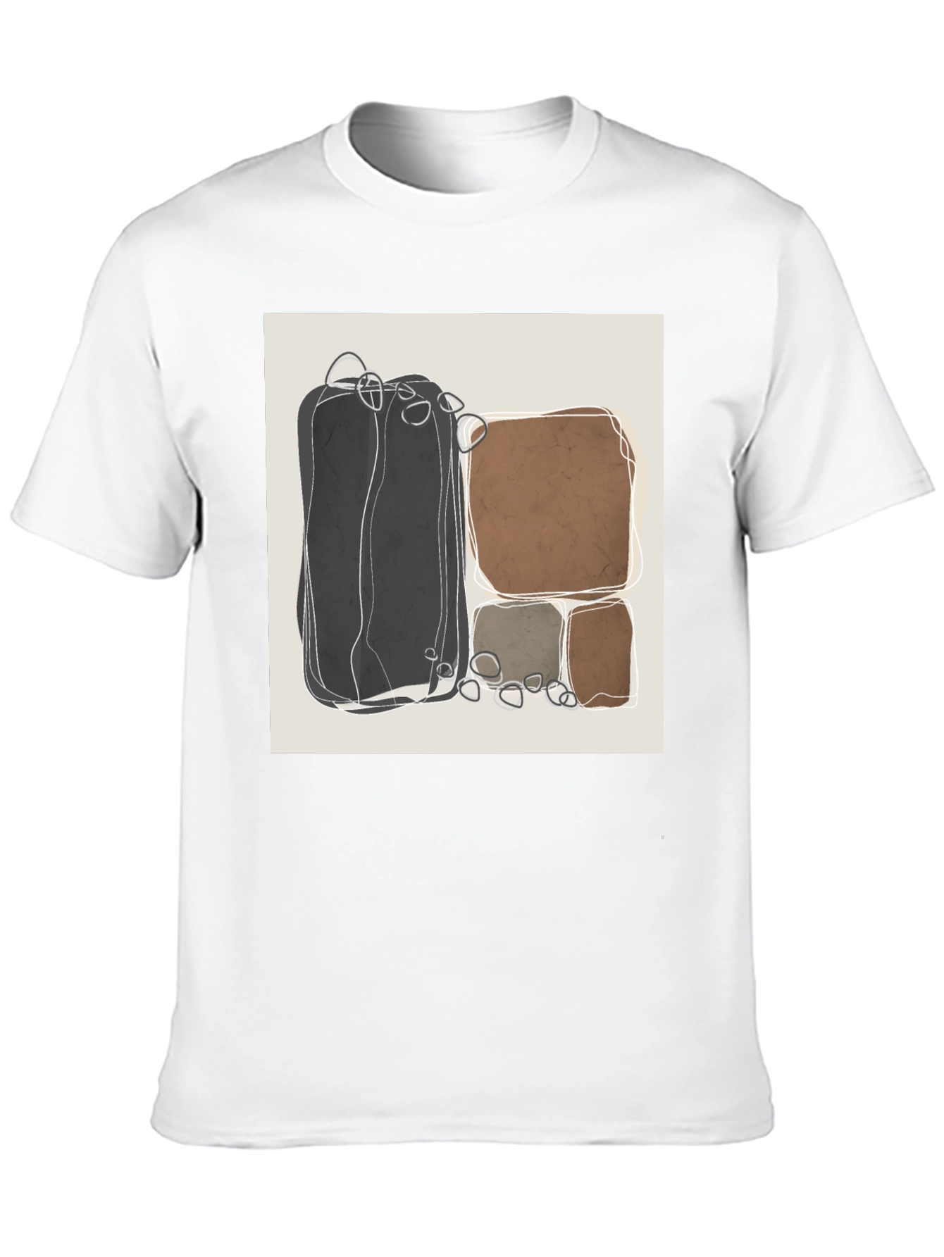Abstract Stone T-Shirt - Modern Art Tee