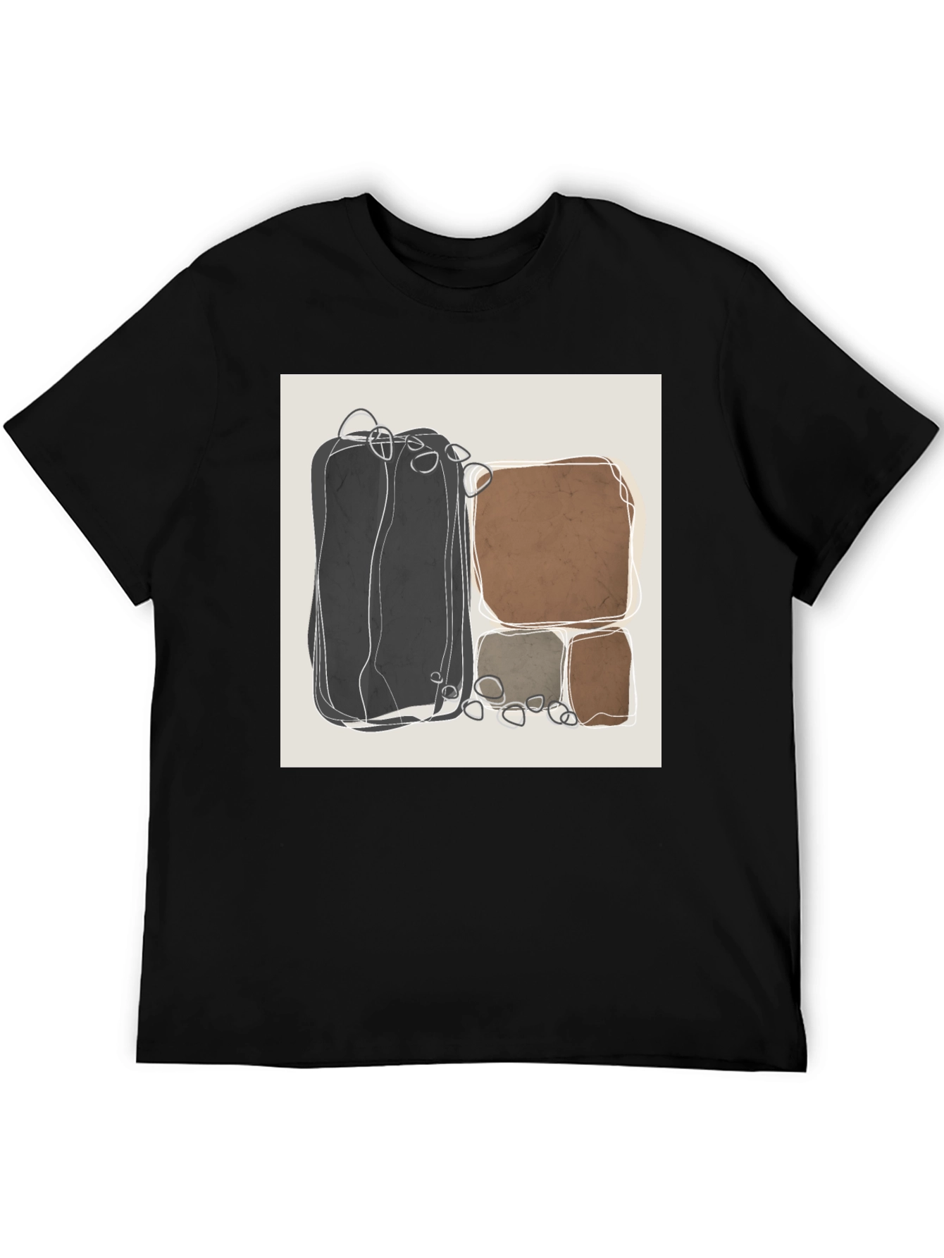 Abstract Stone T-Shirt - Modern Art Tee