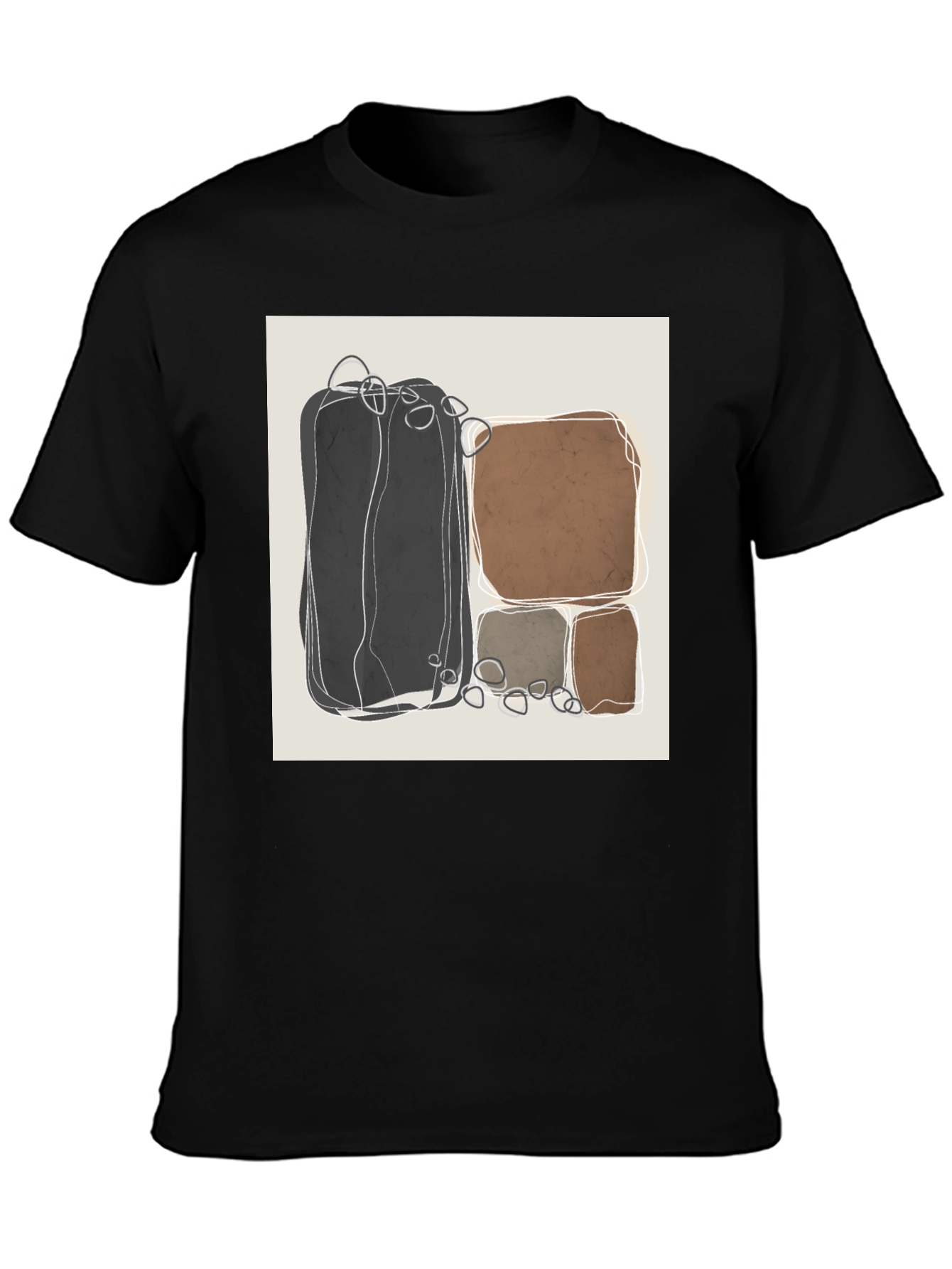 Abstract Stone T-Shirt - Modern Art Tee