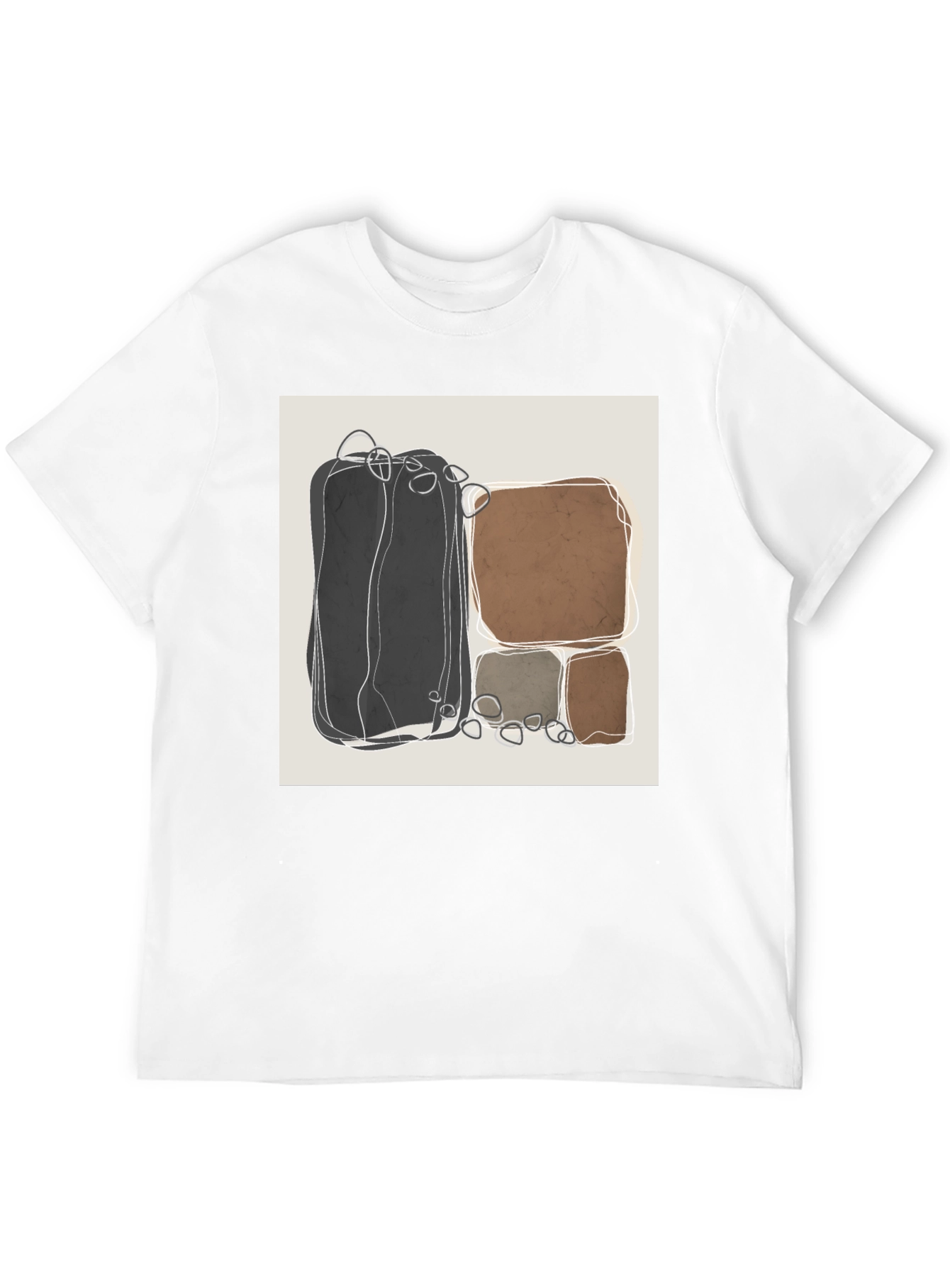 Abstract Stone T-Shirt - Modern Art Tee