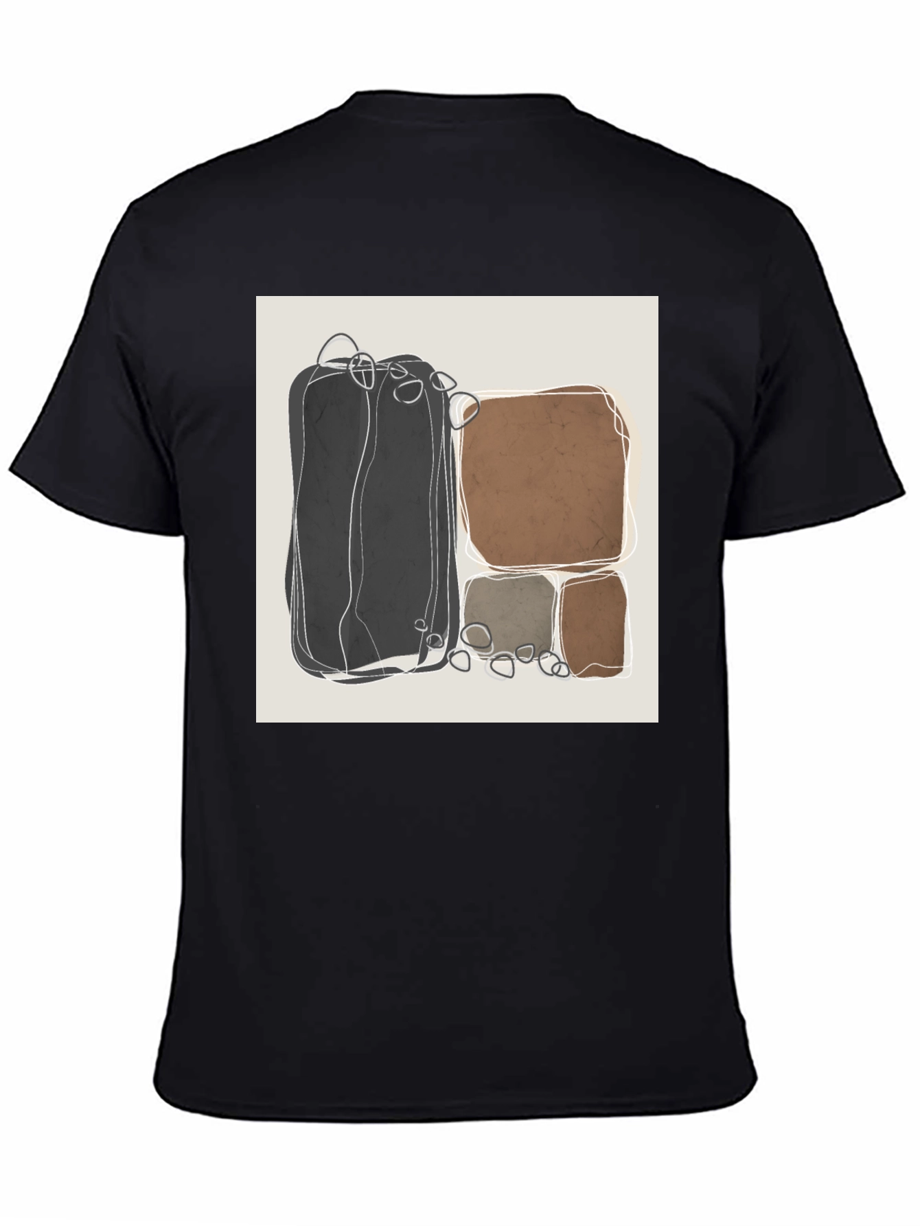 Abstract Stone T-Shirt - Modern Art Tee