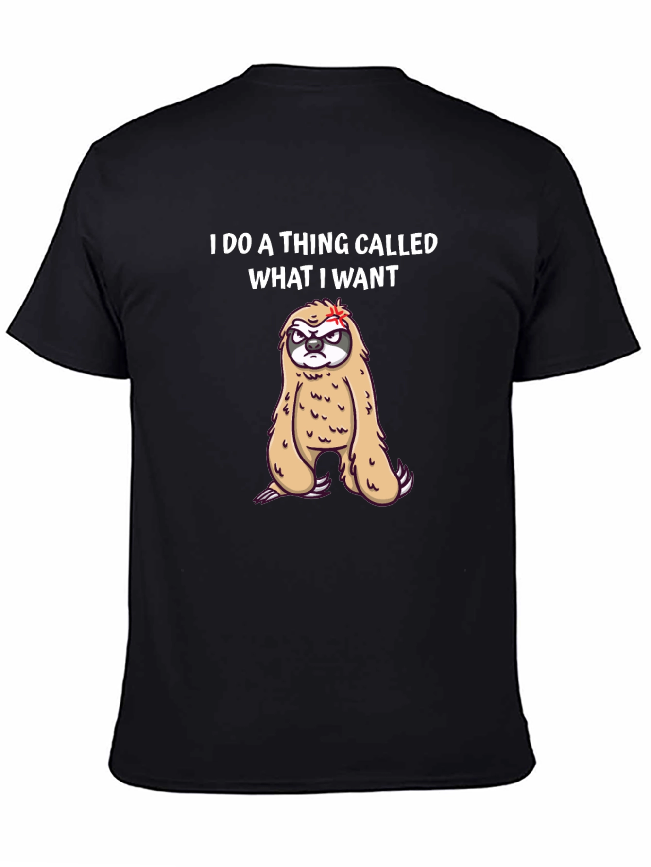 I Do What I Want Sloth Graphic Tee