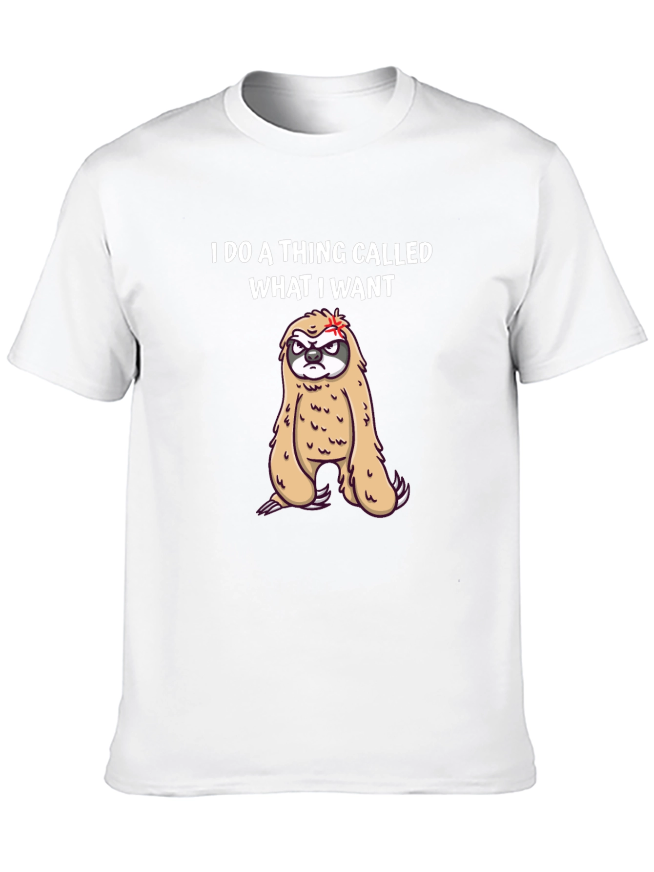 I Do What I Want Sloth Graphic Tee