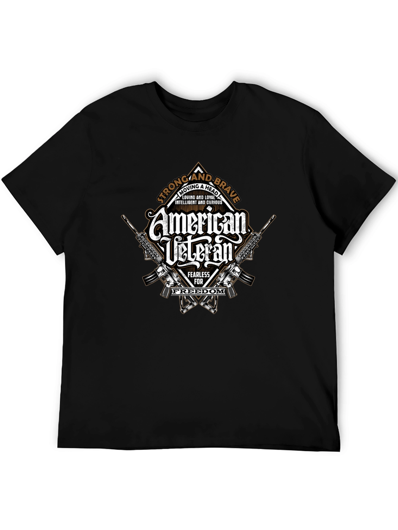 American Veteran Graphic Print T-Shirt