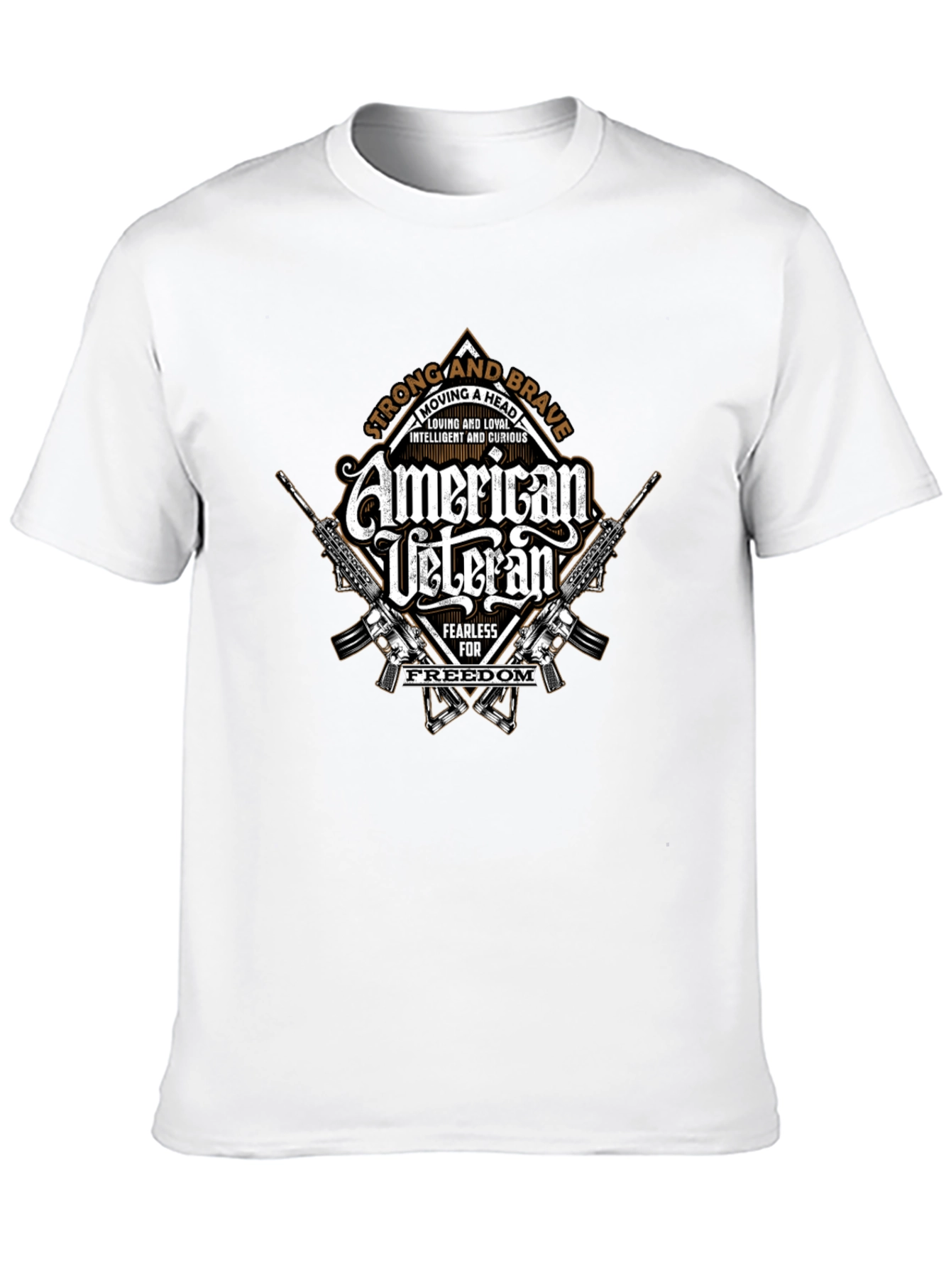 American Veteran Graphic Print T-Shirt