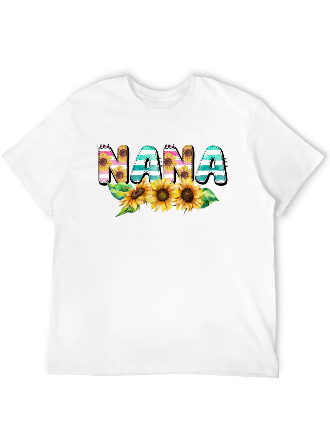 Nana Sunflower Graphic Tee - Cute Grandma Shirt