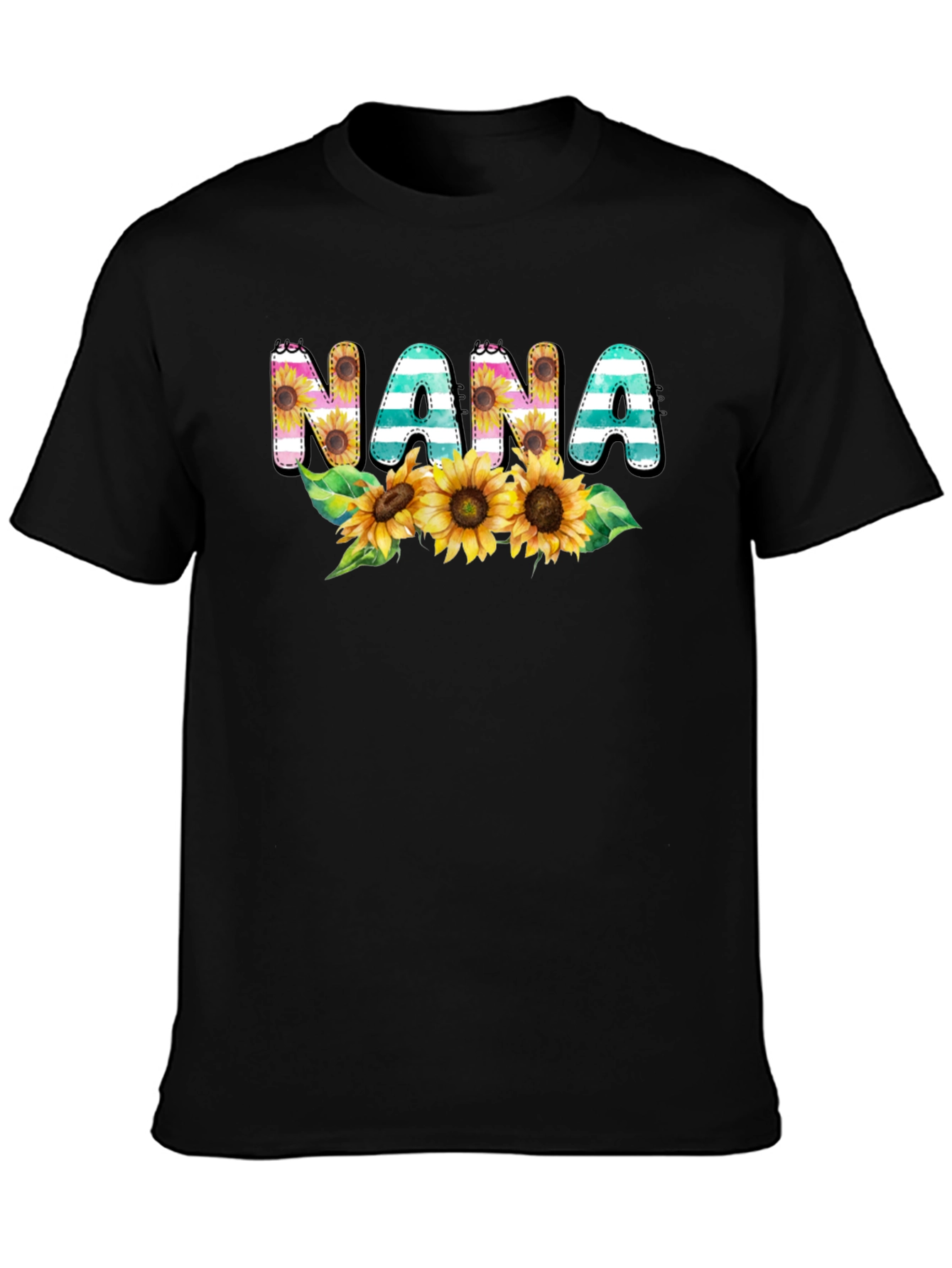 Nana Sunflower Graphic Tee - Cute Grandma Shirt