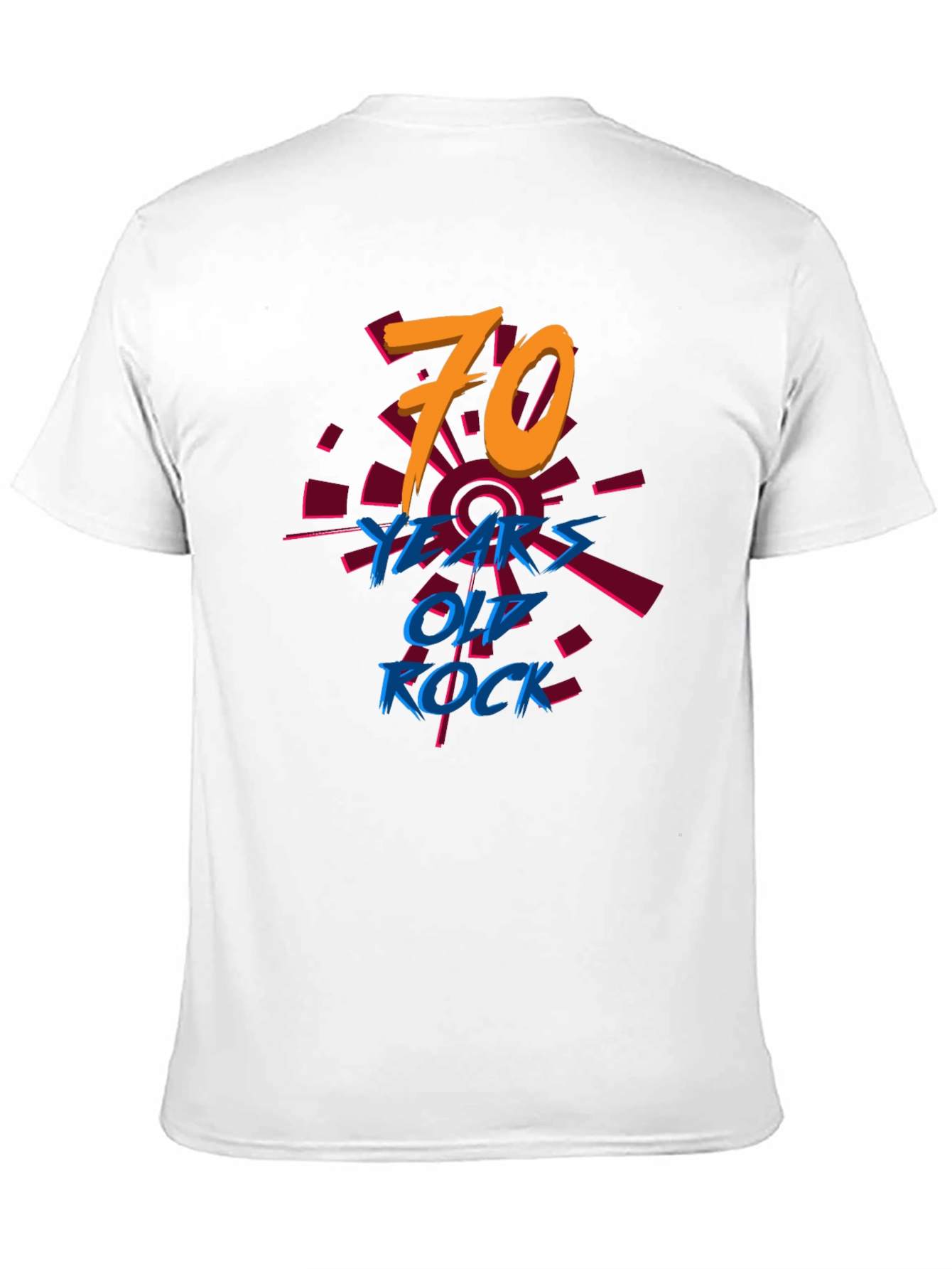 70 Years Old Rock T-Shirt Birthday Tee
