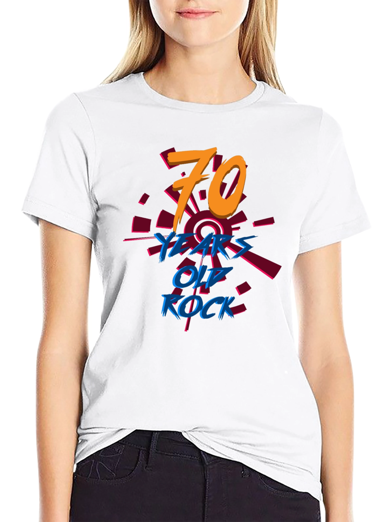 70 Years Old Rock T-Shirt Birthday Tee
