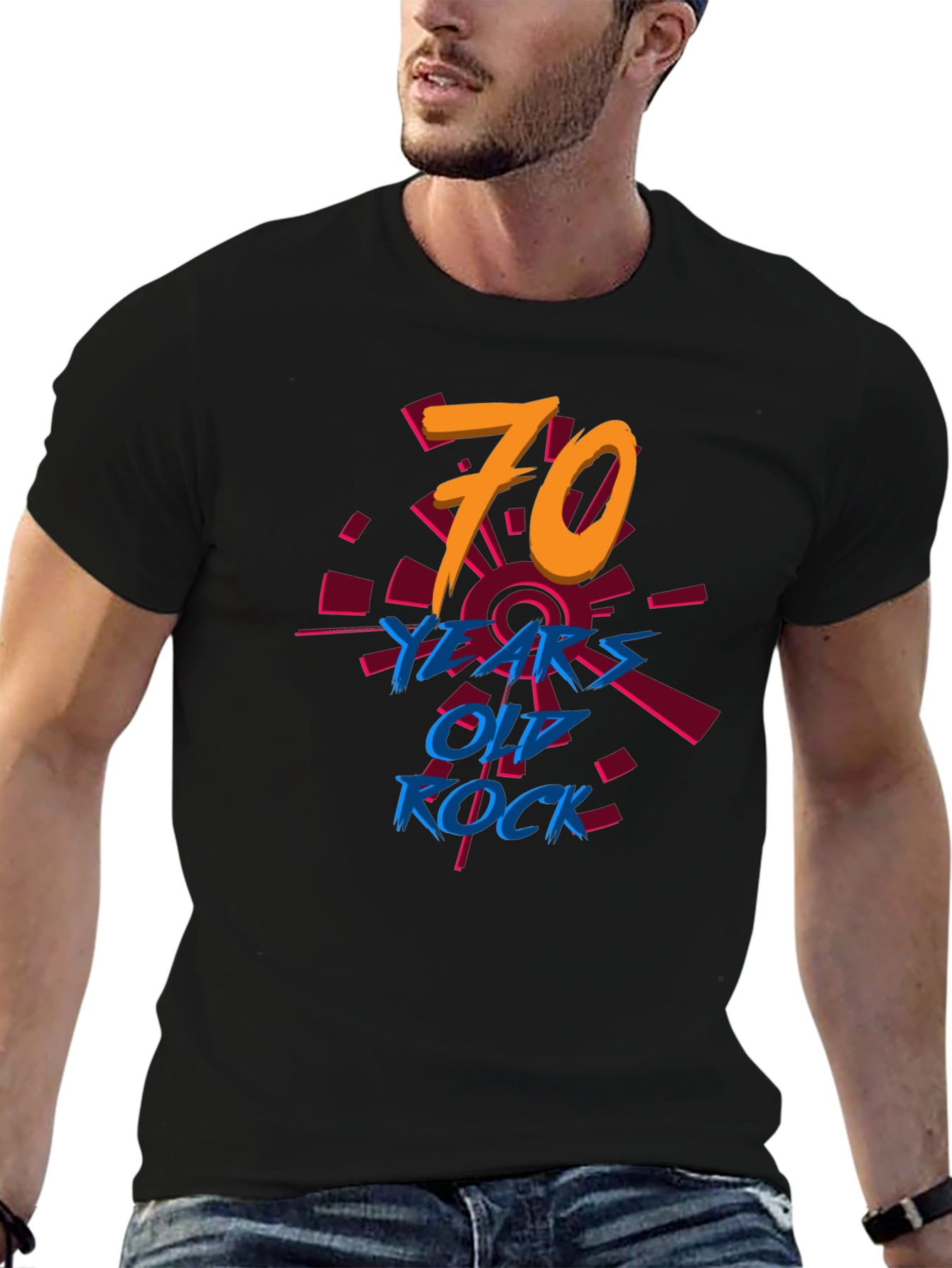 70 Years Old Rock T-Shirt Birthday Tee
