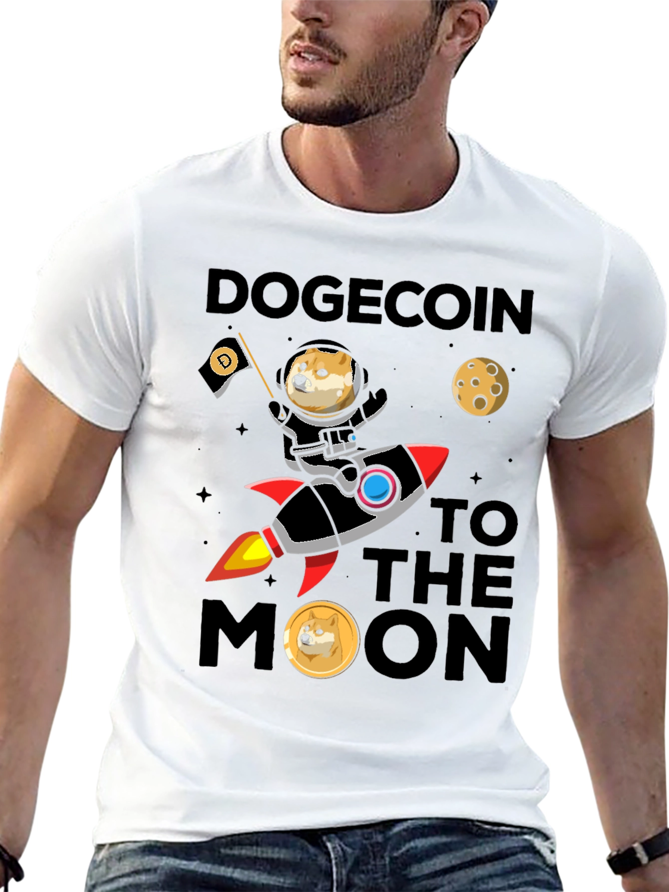 Dogecoin to the Moon T-Shirt