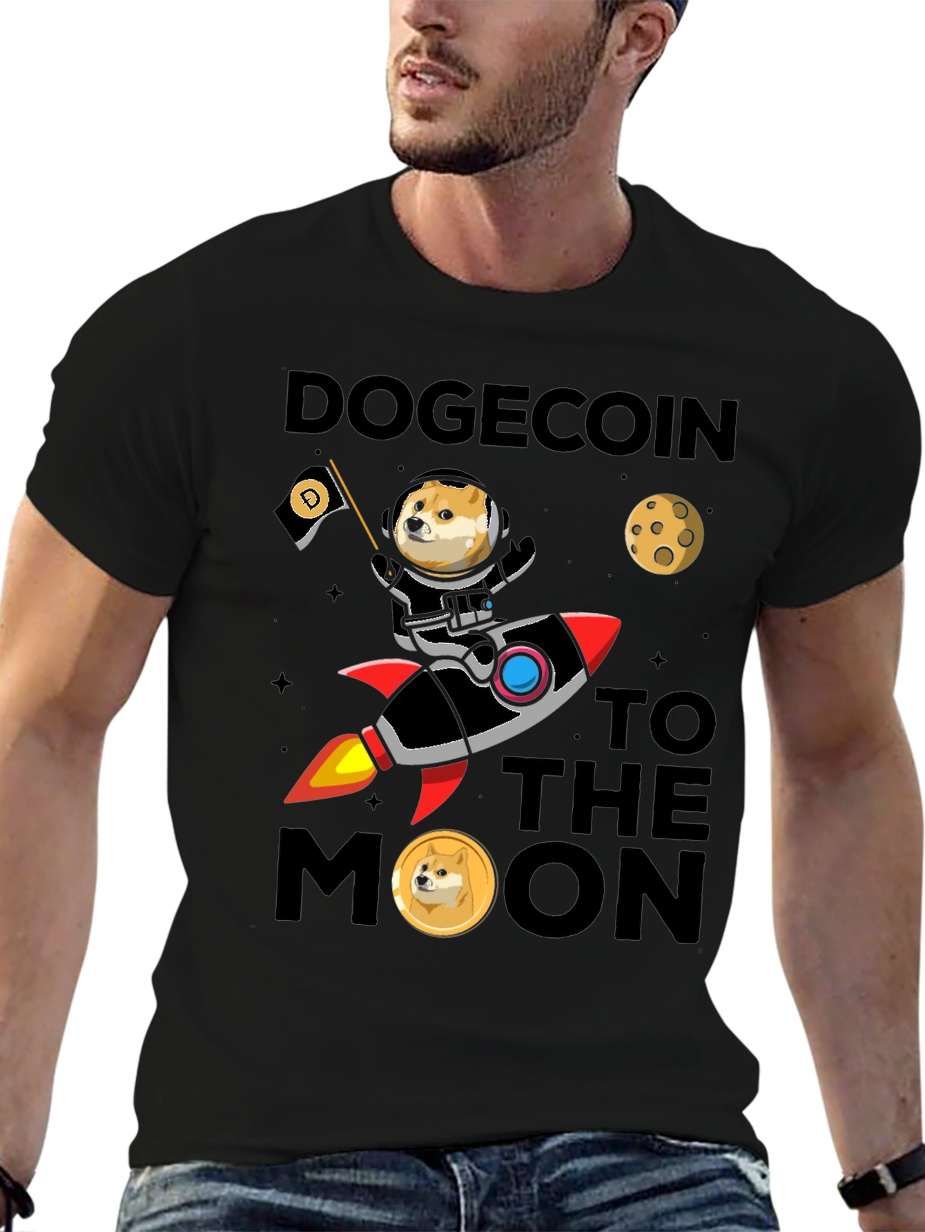 Dogecoin to the Moon T-Shirt