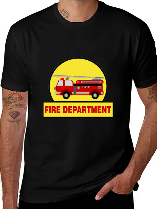 Fire Department Truck Graphic Tee