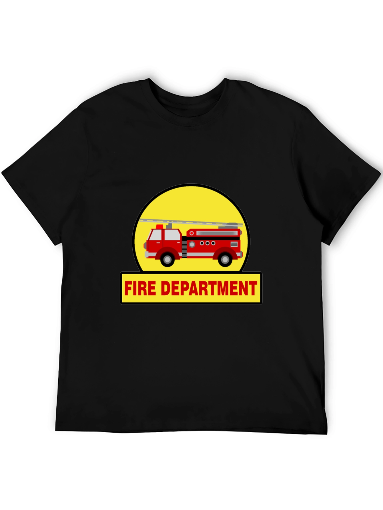 Fire Department Truck Graphic Tee