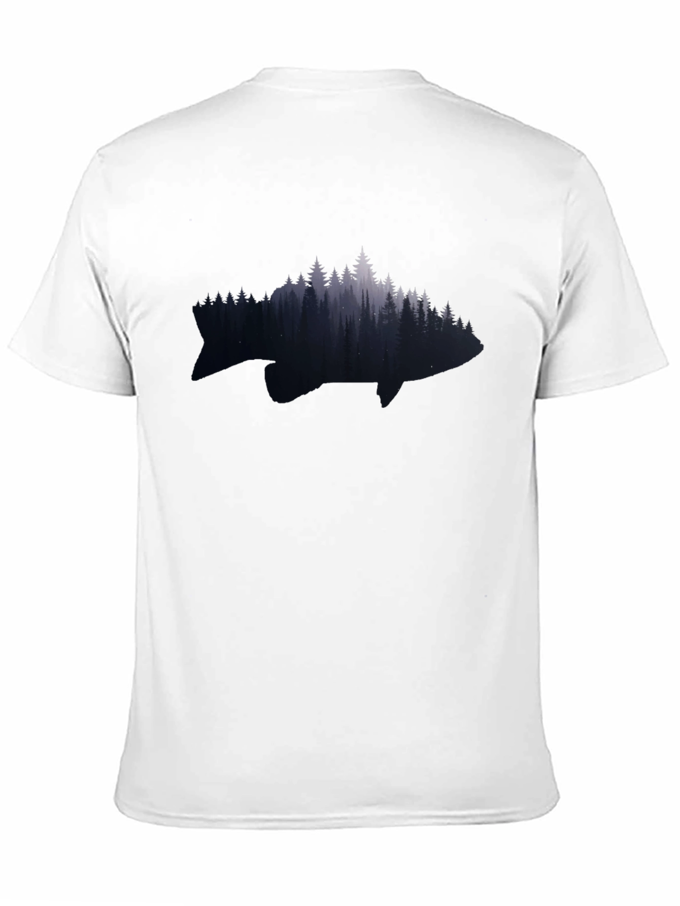 Nature Fish Graphic Tee - Black