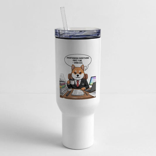 Overthinking Shiba CEO Illustration