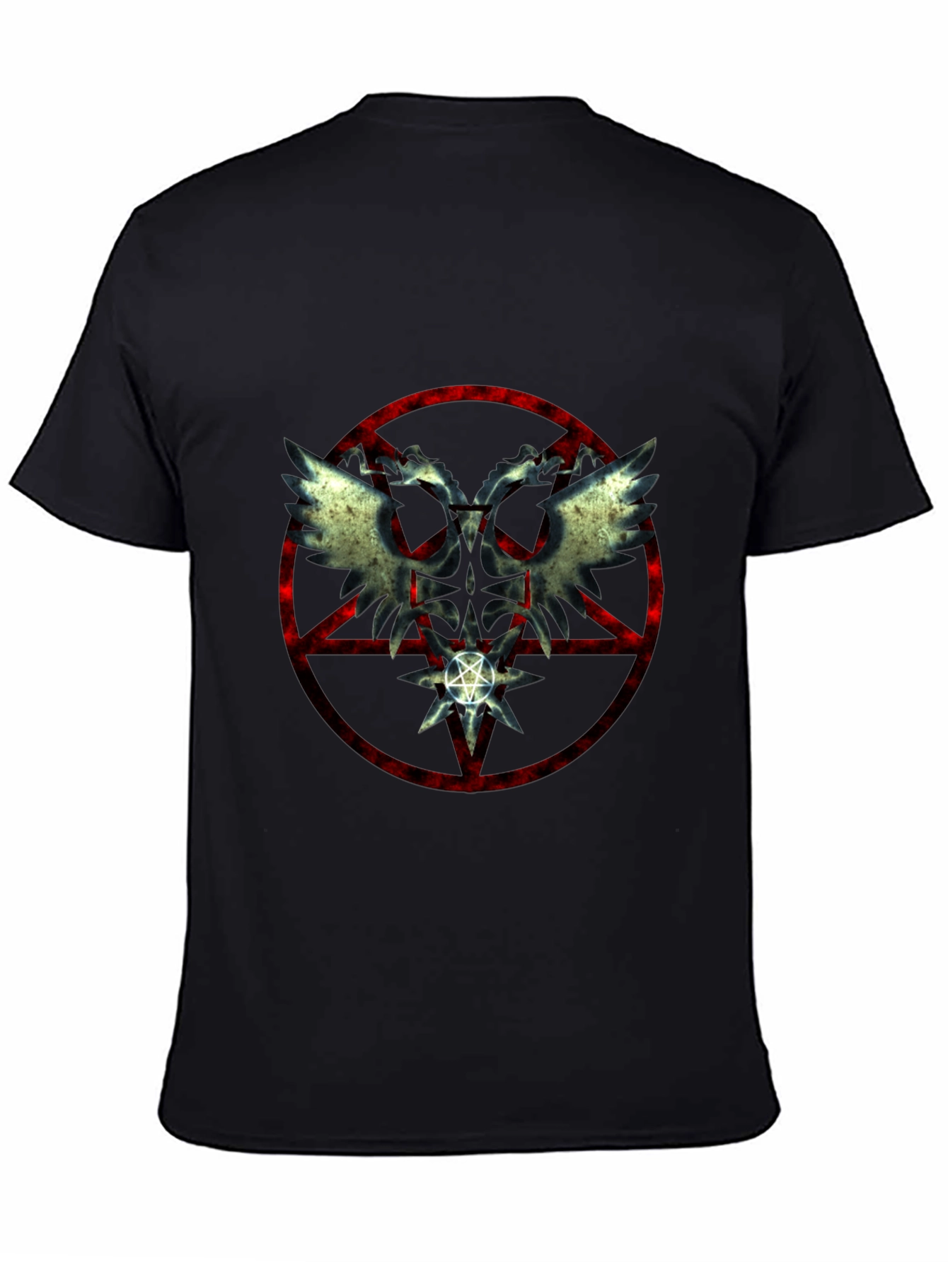 Occult Wings Graphic Black T-Shirt