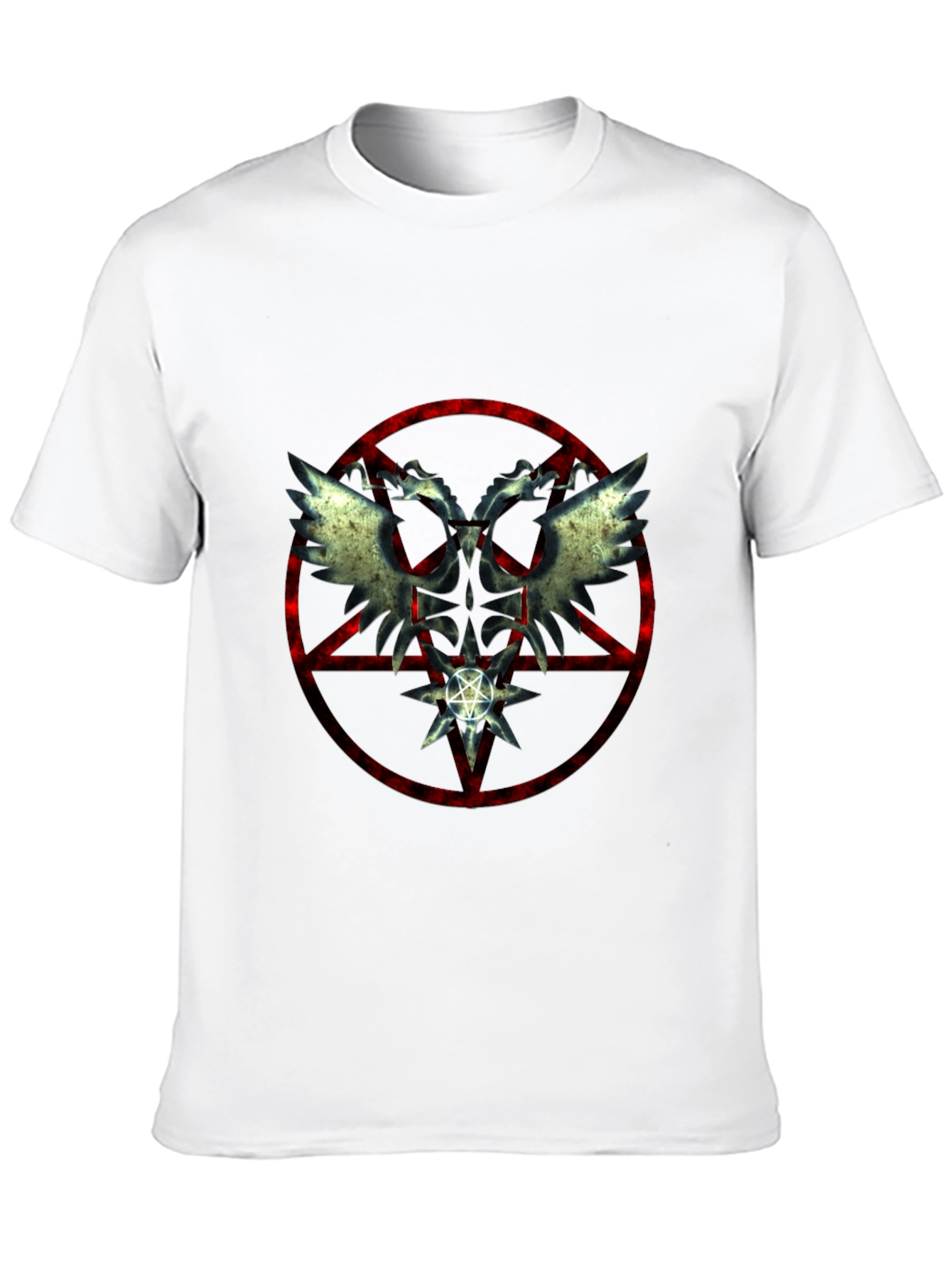 Occult Wings Graphic Black T-Shirt