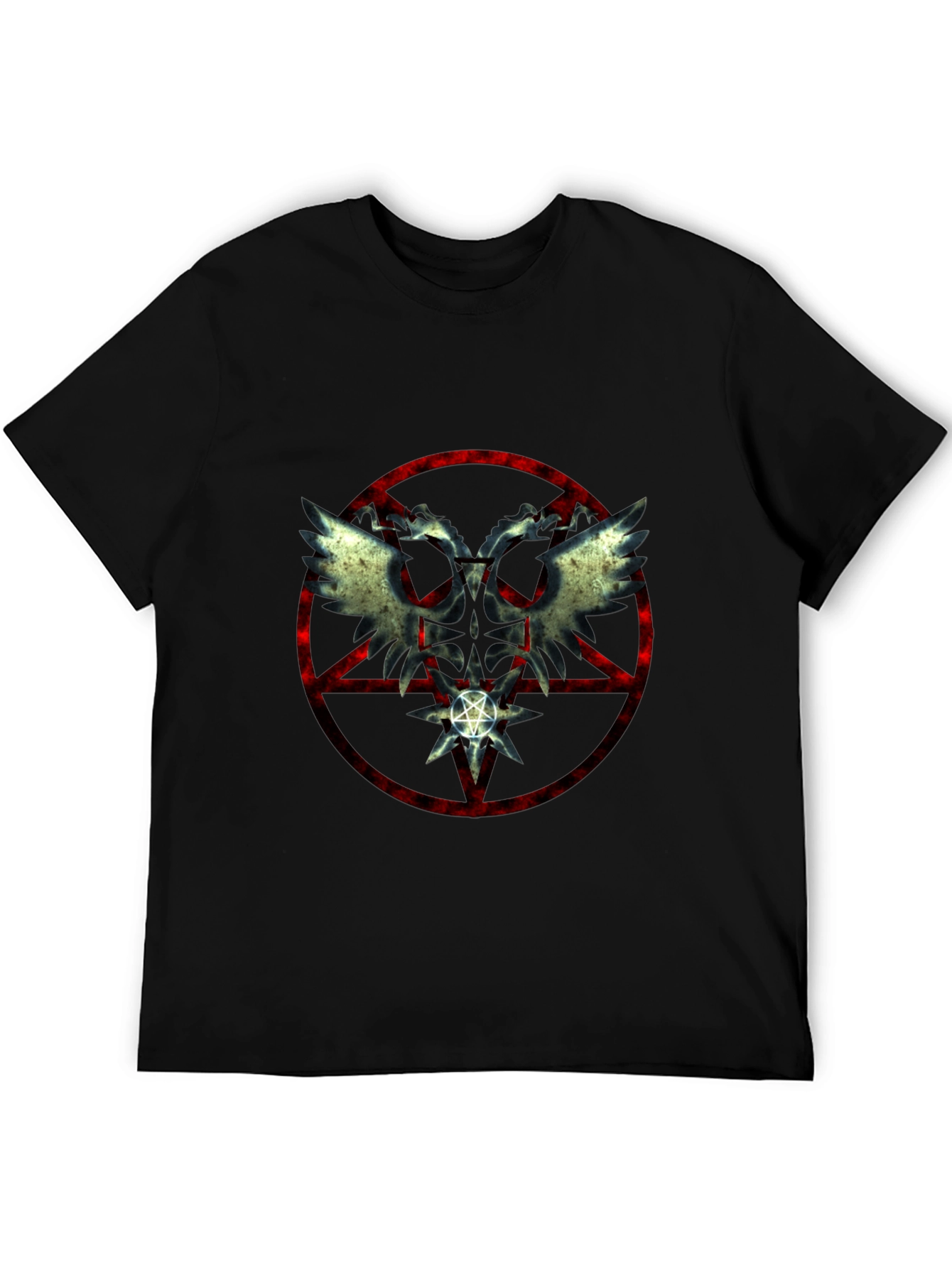 Occult Wings Graphic Black T-Shirt