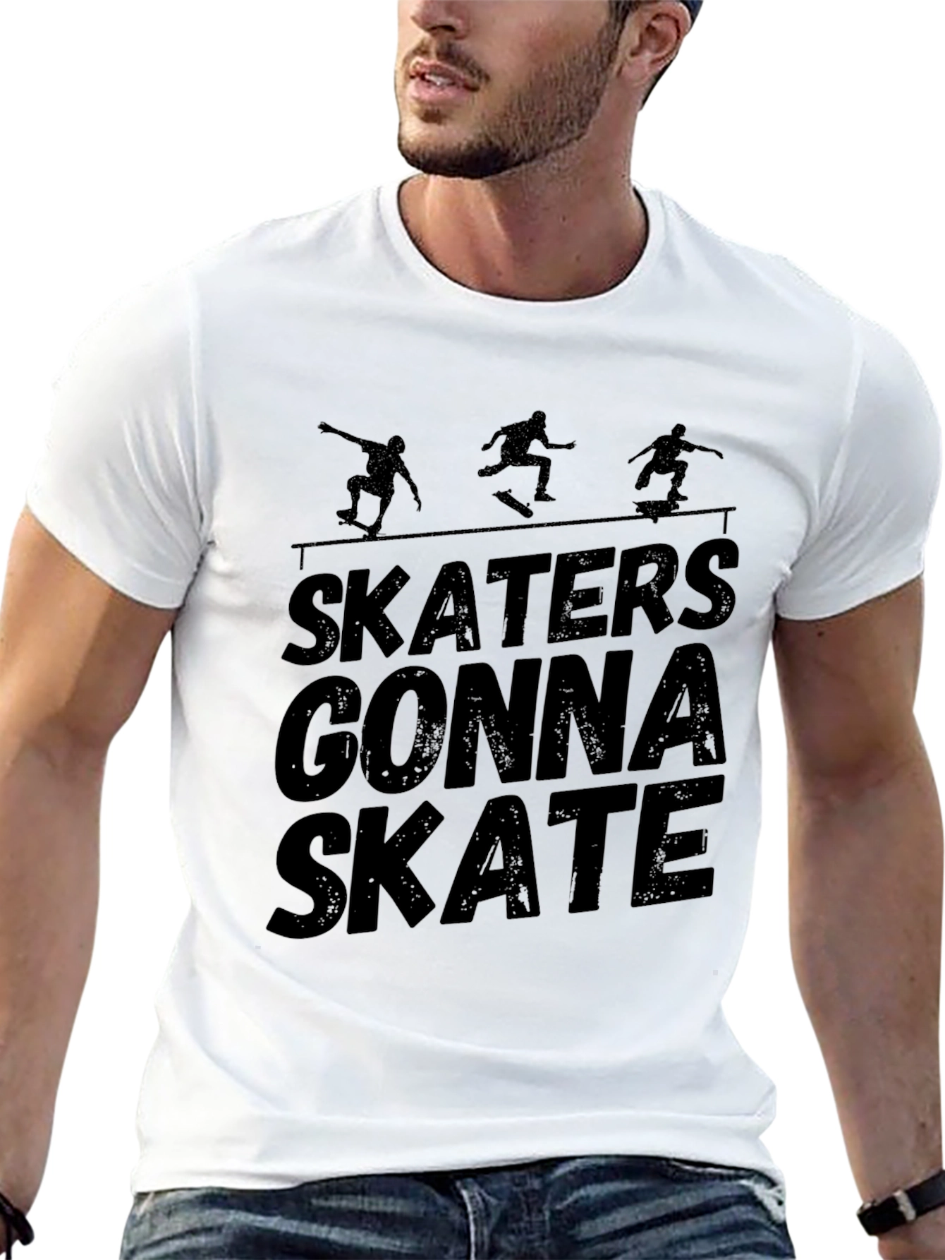 Skaters Gonna Skate Black T-Shirt