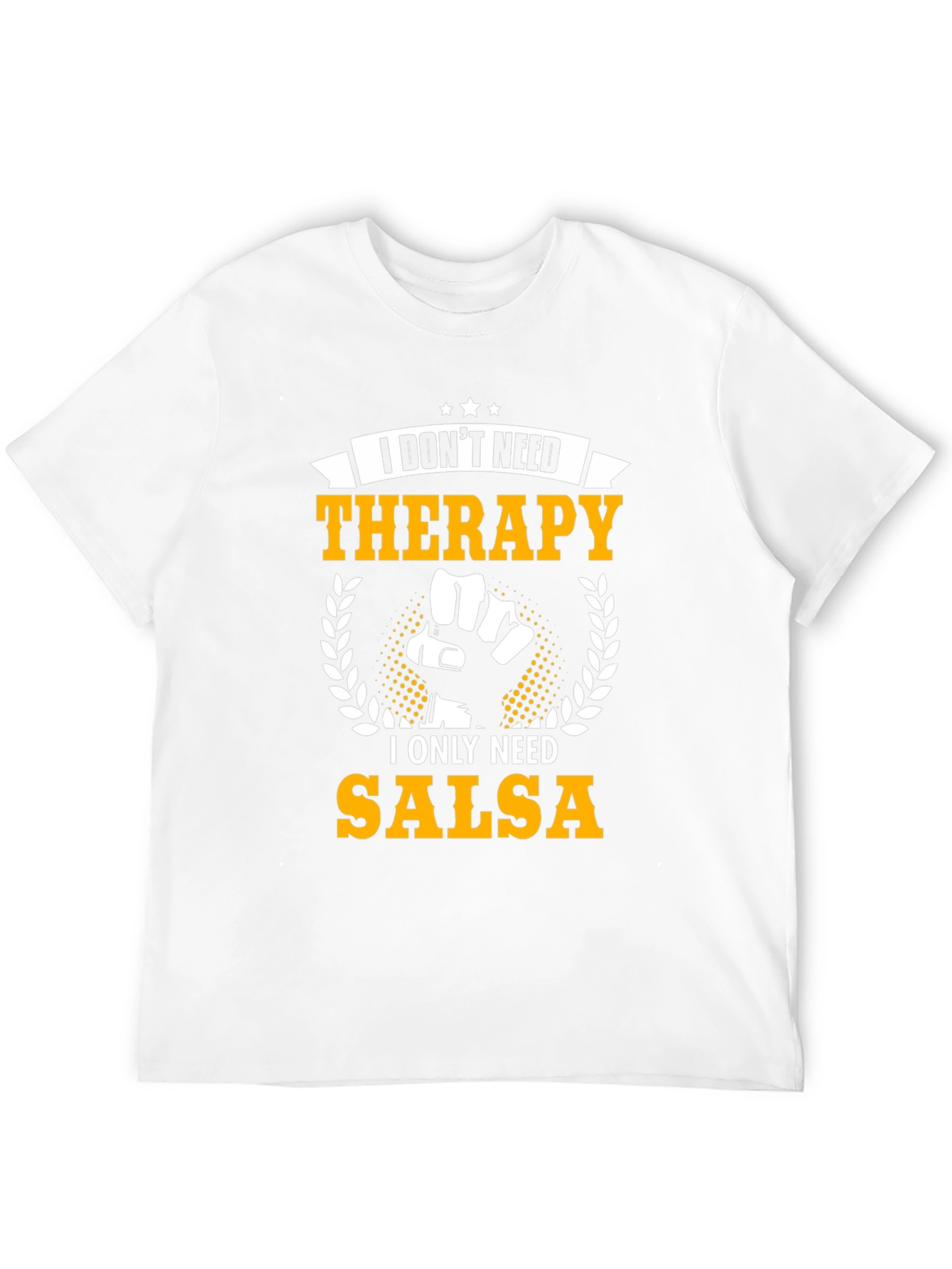 Salsa Therapy Graphic Tee - Black Cotton T-Shirt