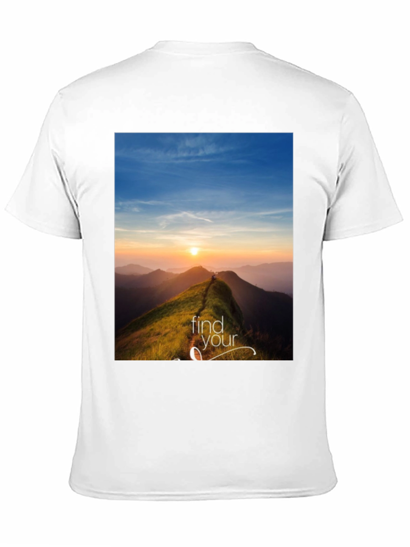 Find Your Path Black Graphic T-Shirt