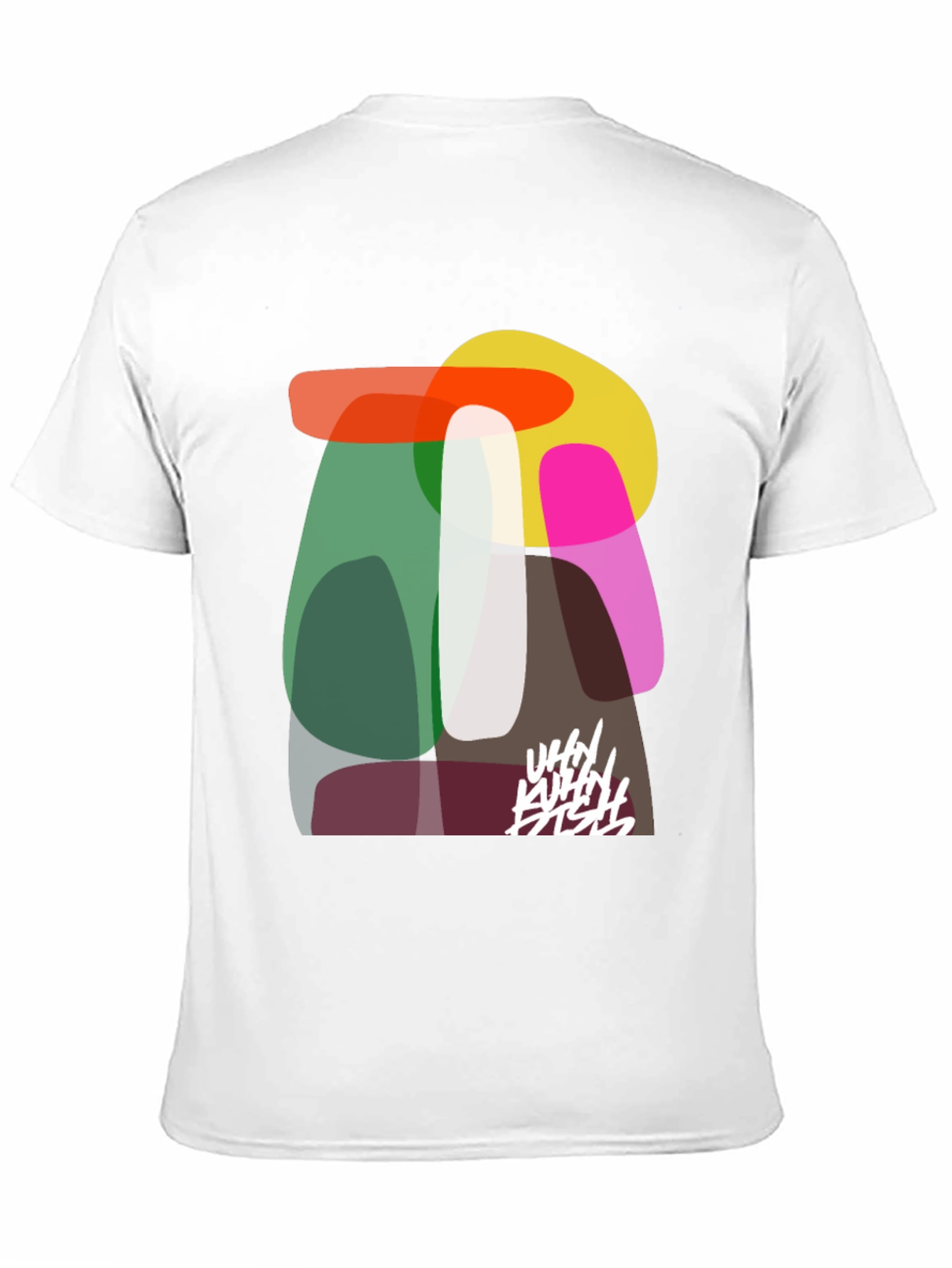 Abstract Graphic Print Tee - Modern Art T-Shirt