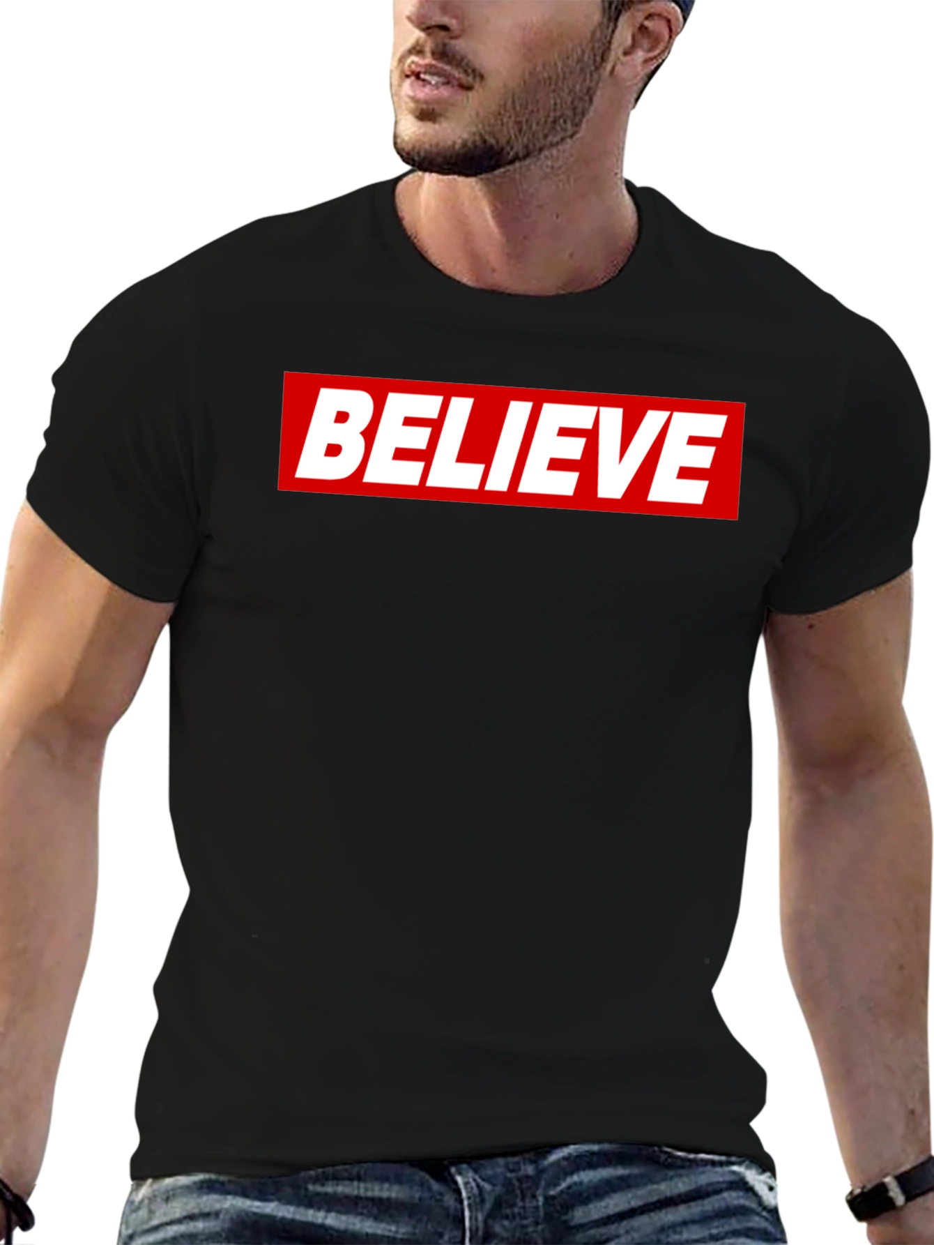 Believe Graphic Tee - Classic Crew Neck