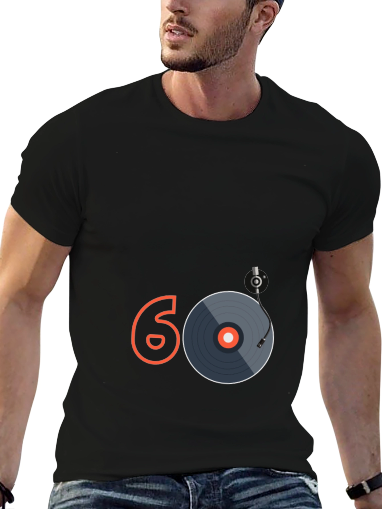 Retro 60s Vinyl Record Graphic Tee