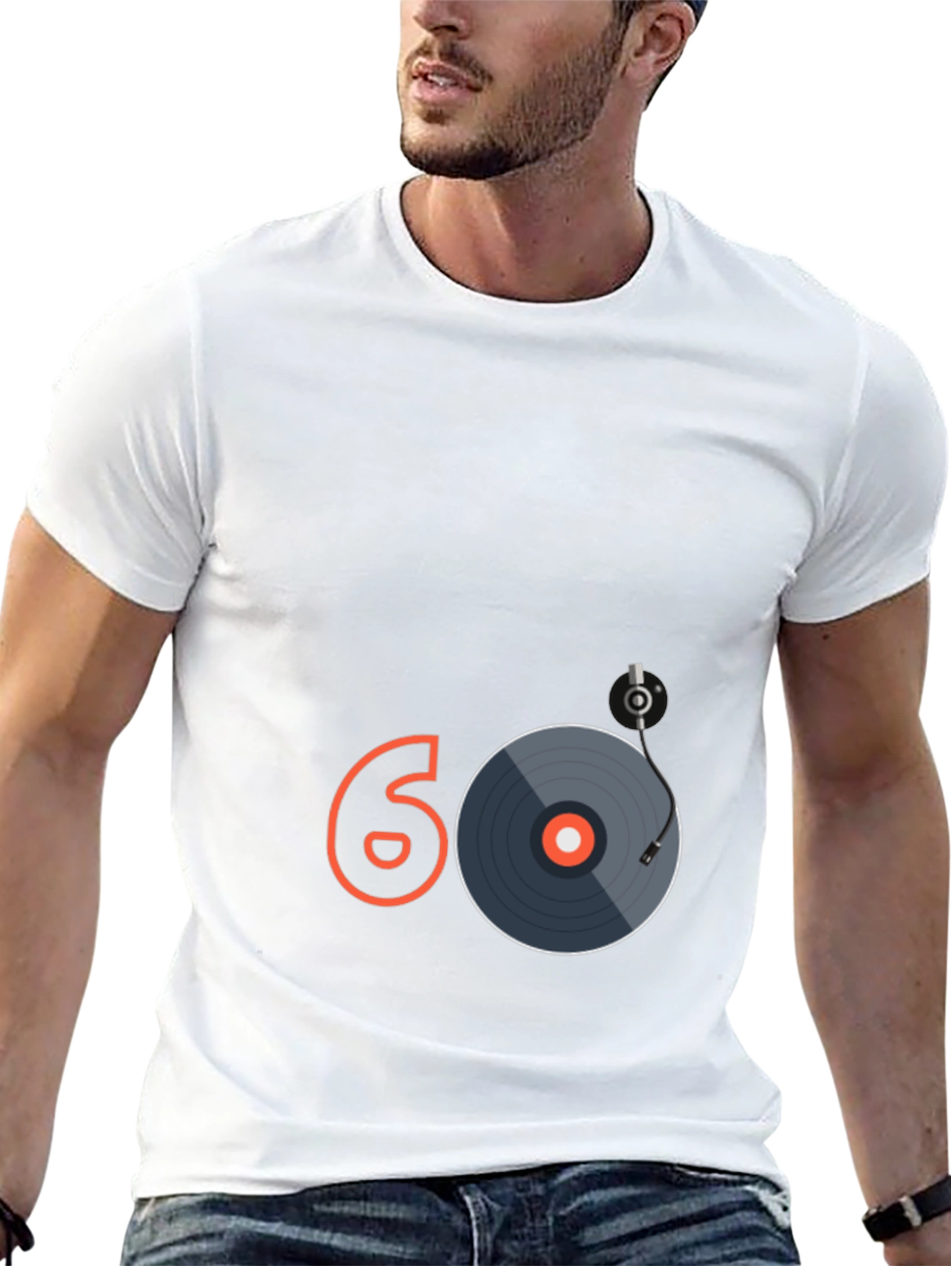 Retro 60s Vinyl Record Graphic Tee