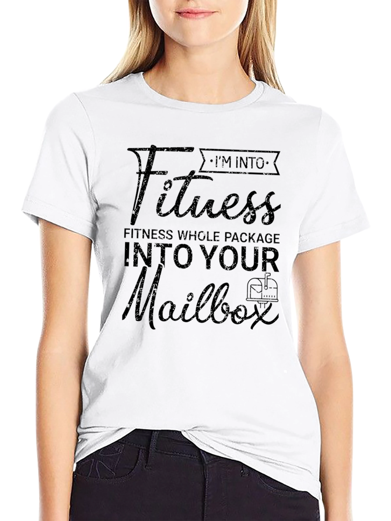 Fitness Whole Package T-Shirt - Humorous Mailbox Design