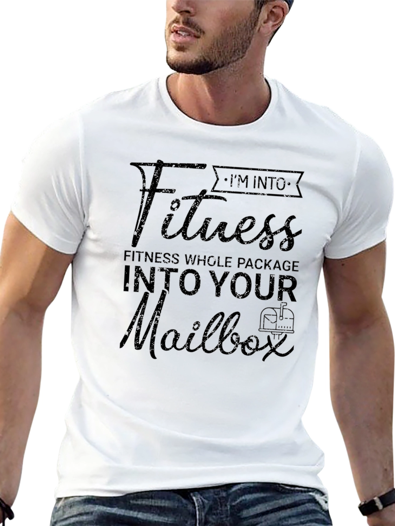 Fitness Whole Package T-Shirt - Humorous Mailbox Design
