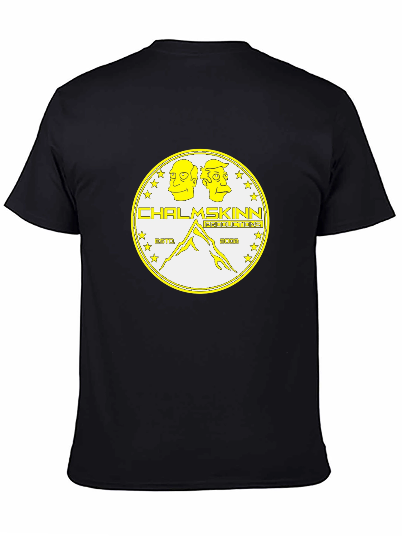 Chalmskin Productions Black Graphic Tee