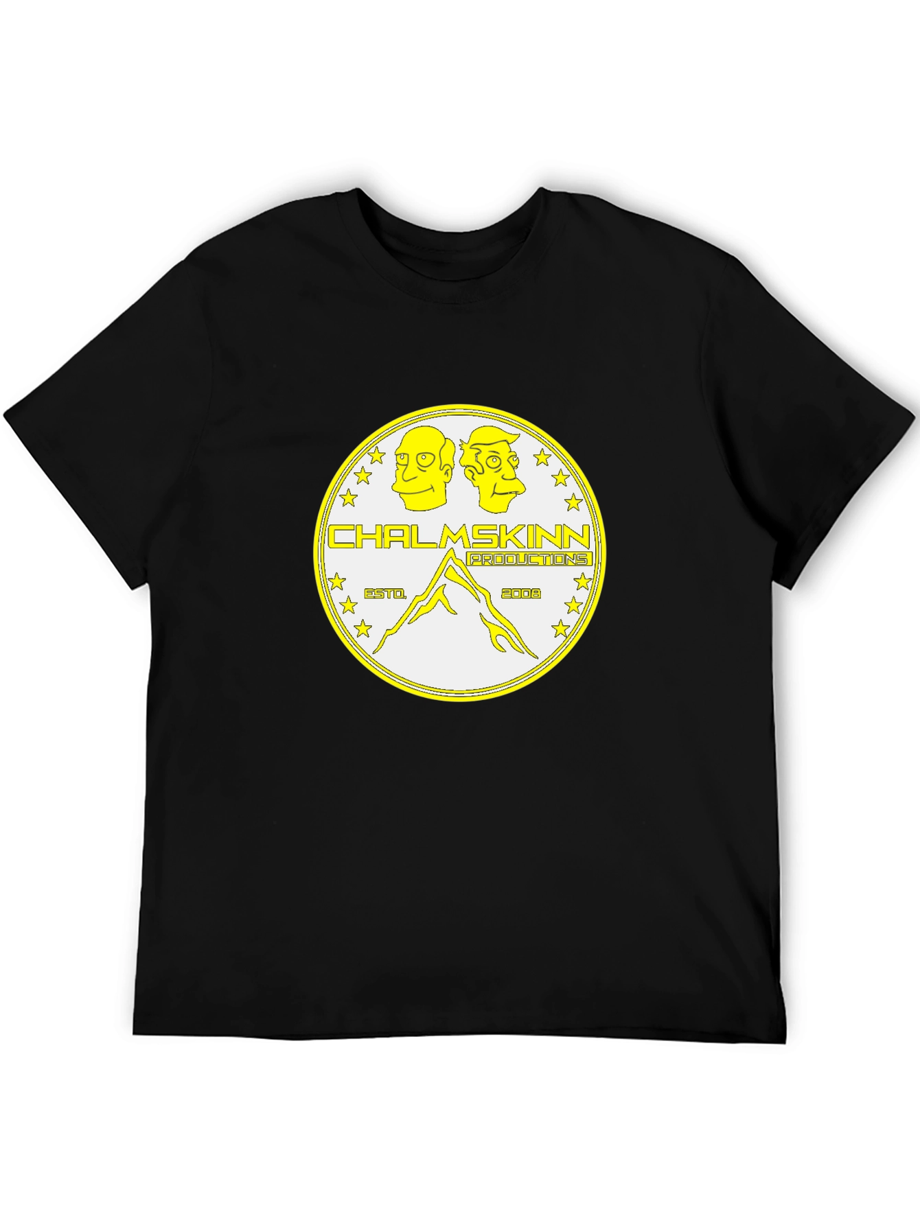 Chalmskin Productions Black Graphic Tee